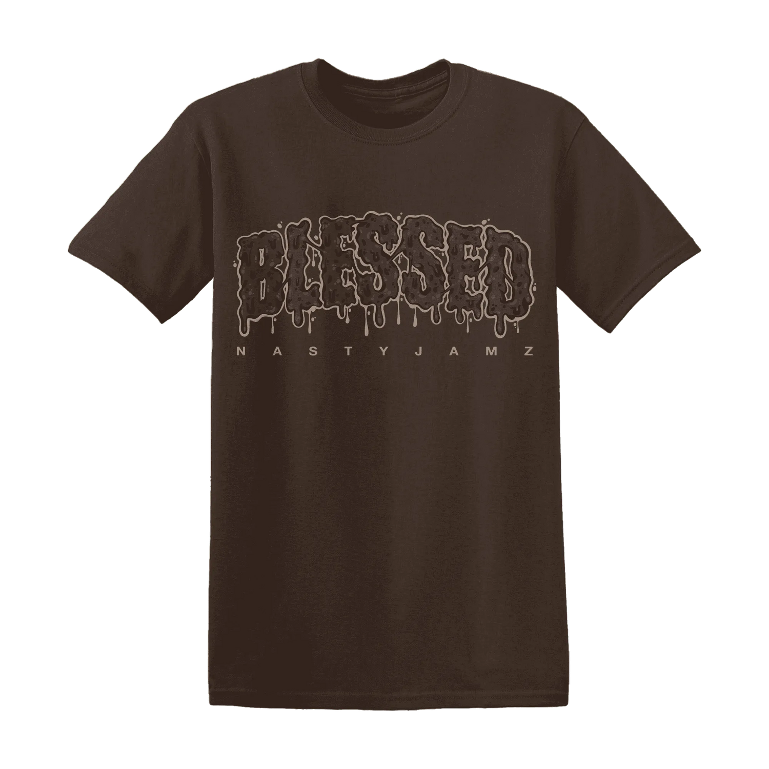 Dunk-Low-Baroque-Brown-T-Shirt-Match-Blessed-Text