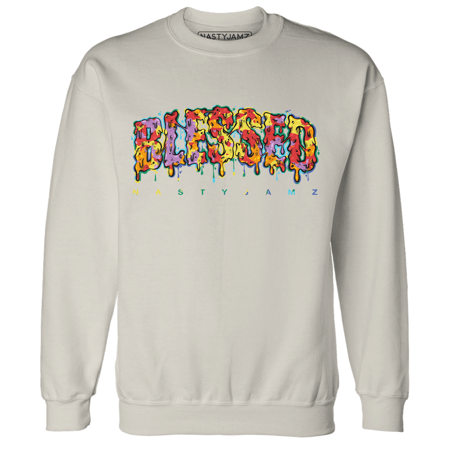 Mid GS Six Championships 1s Sweatshirt Match Blessed Text - NastyJamz
