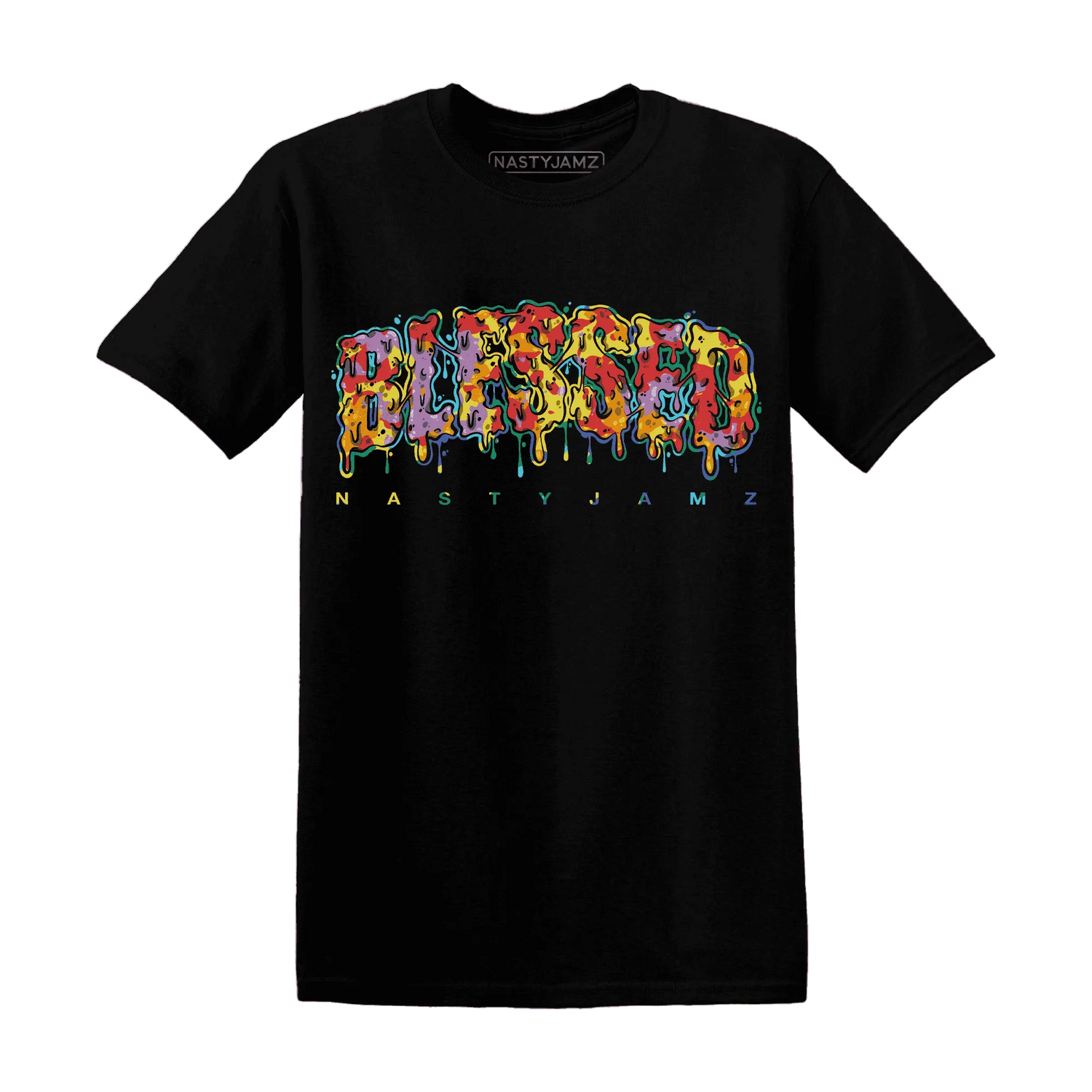 Mid-GS-Six-Championships-1s-T-Shirt-Match-Blessed-Text