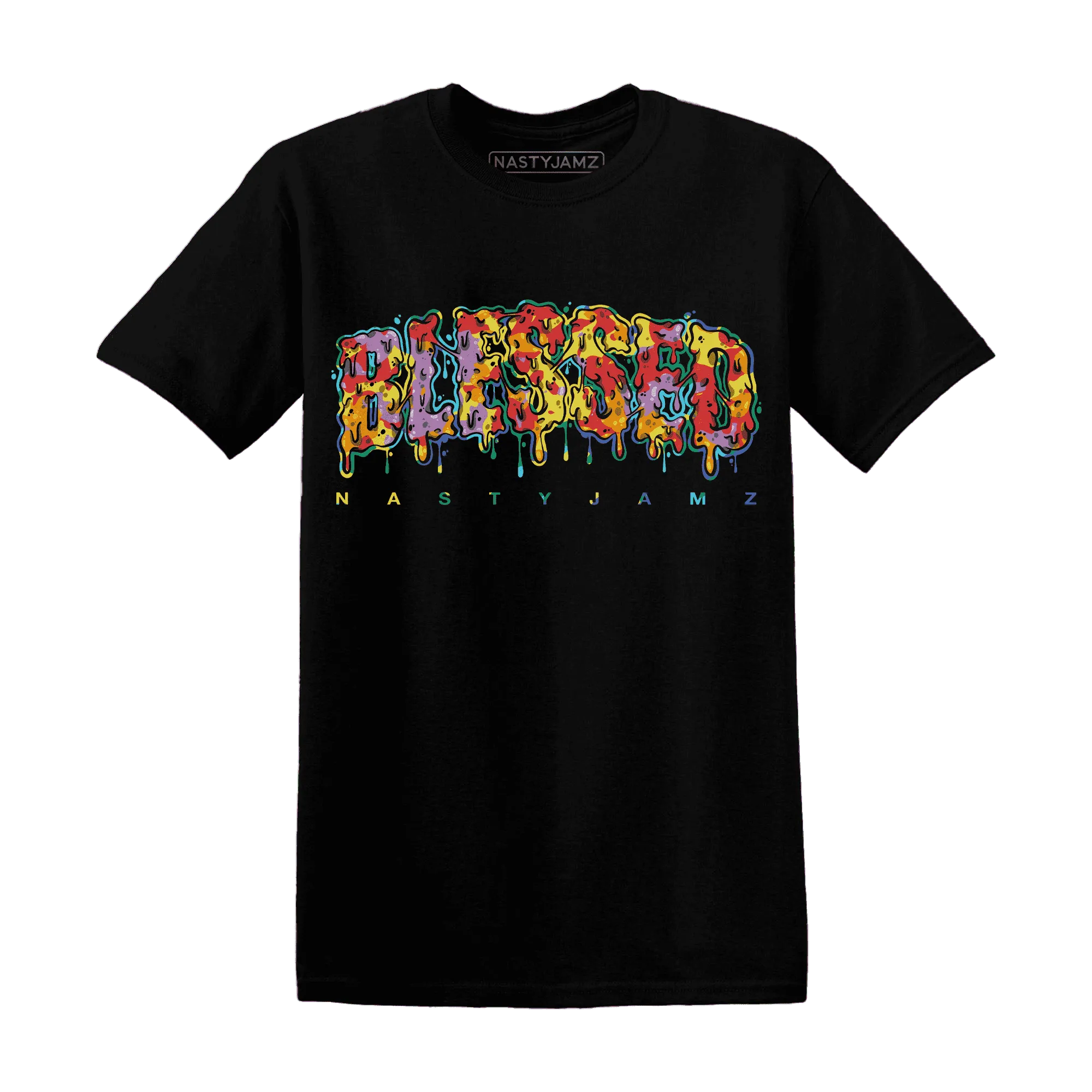 Mid-GS-Six-Championships-1s-T-Shirt-Match-Blessed-Text