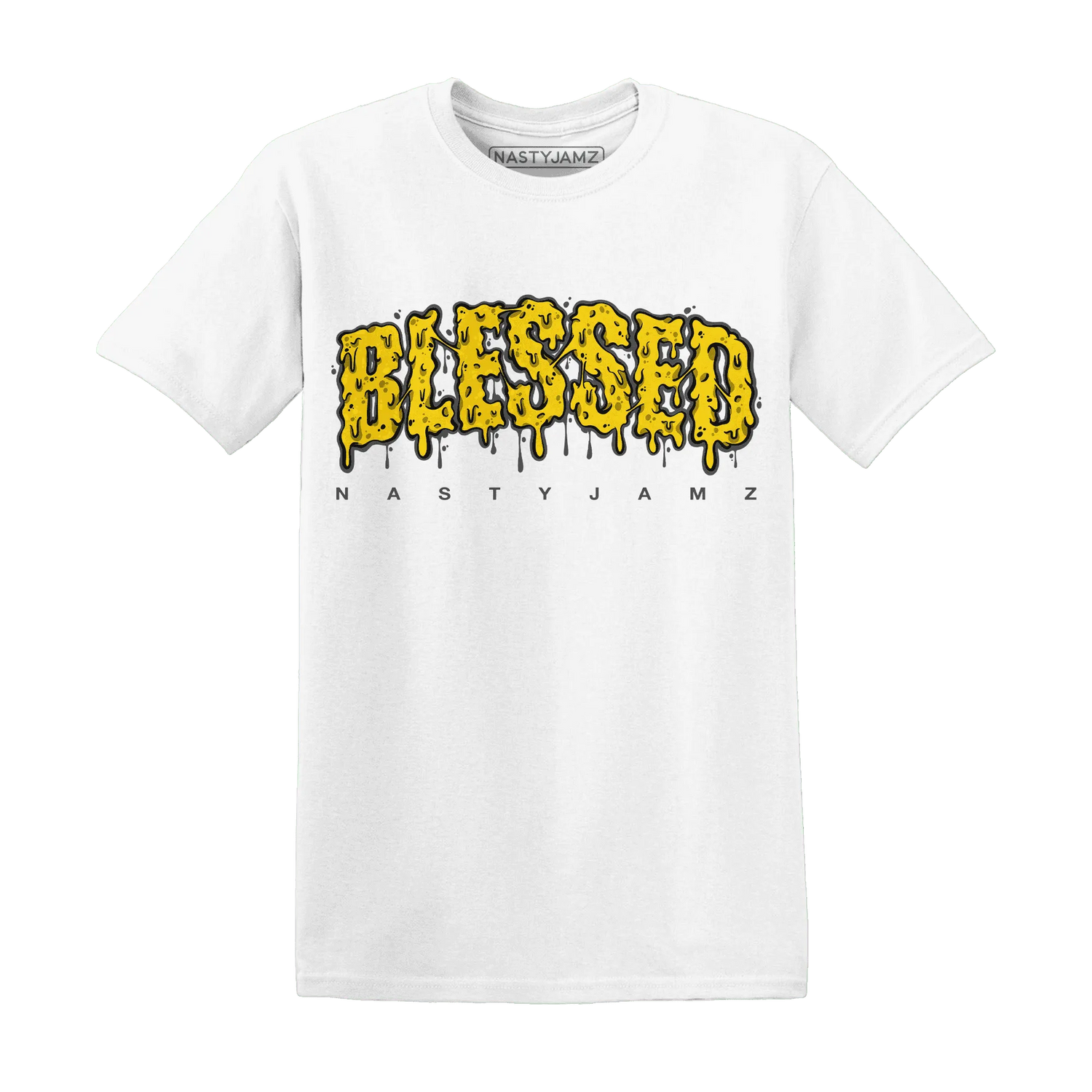 Thunder-4s-T-Shirt-Match-Blessed-Text