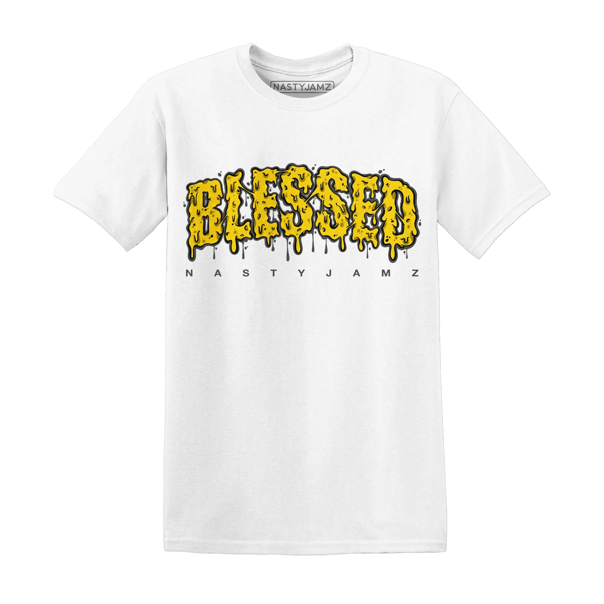 Thunder-4s-T-Shirt-Match-Blessed-Text