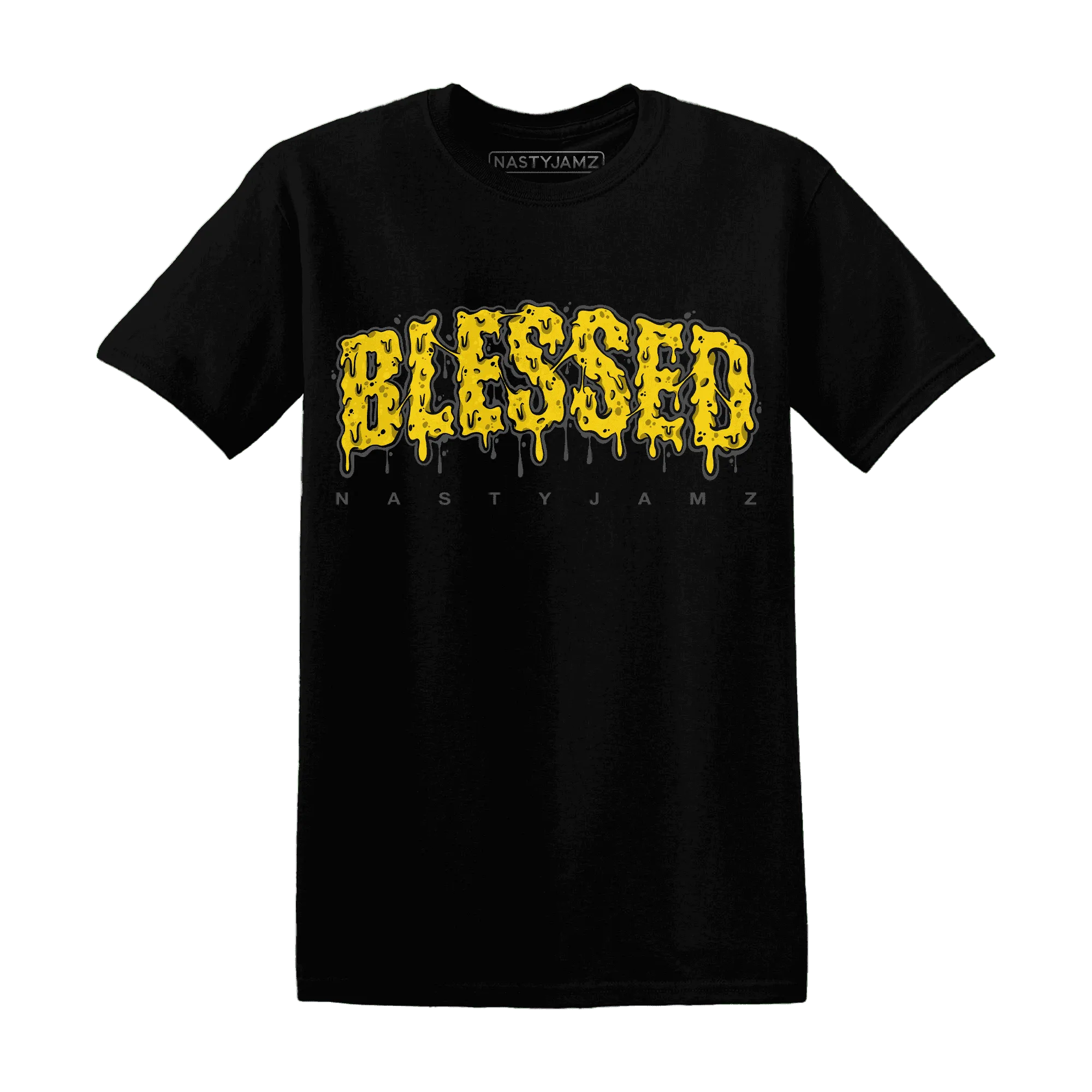 Thunder-4s-T-Shirt-Match-Blessed-Text