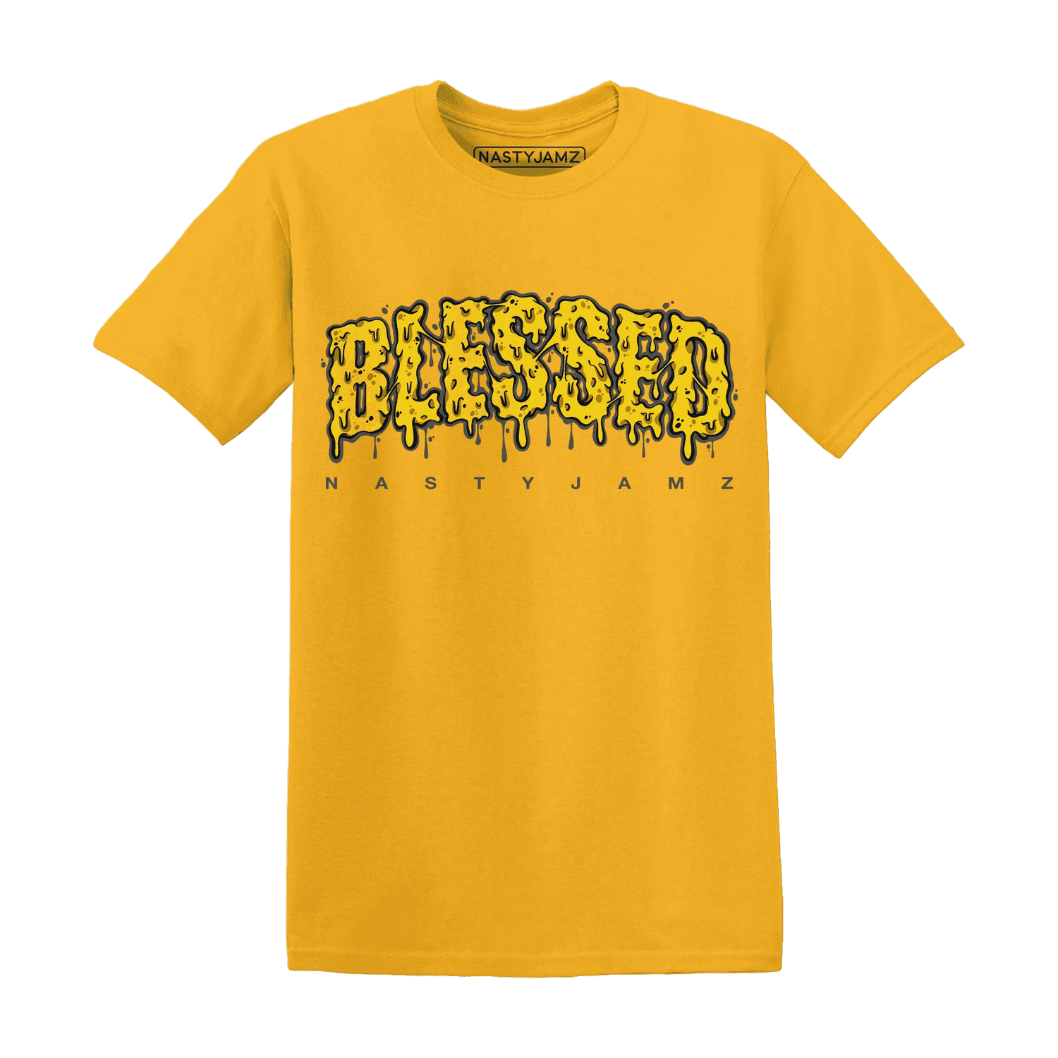 Thunder-4s-T-Shirt-Match-Blessed-Text
