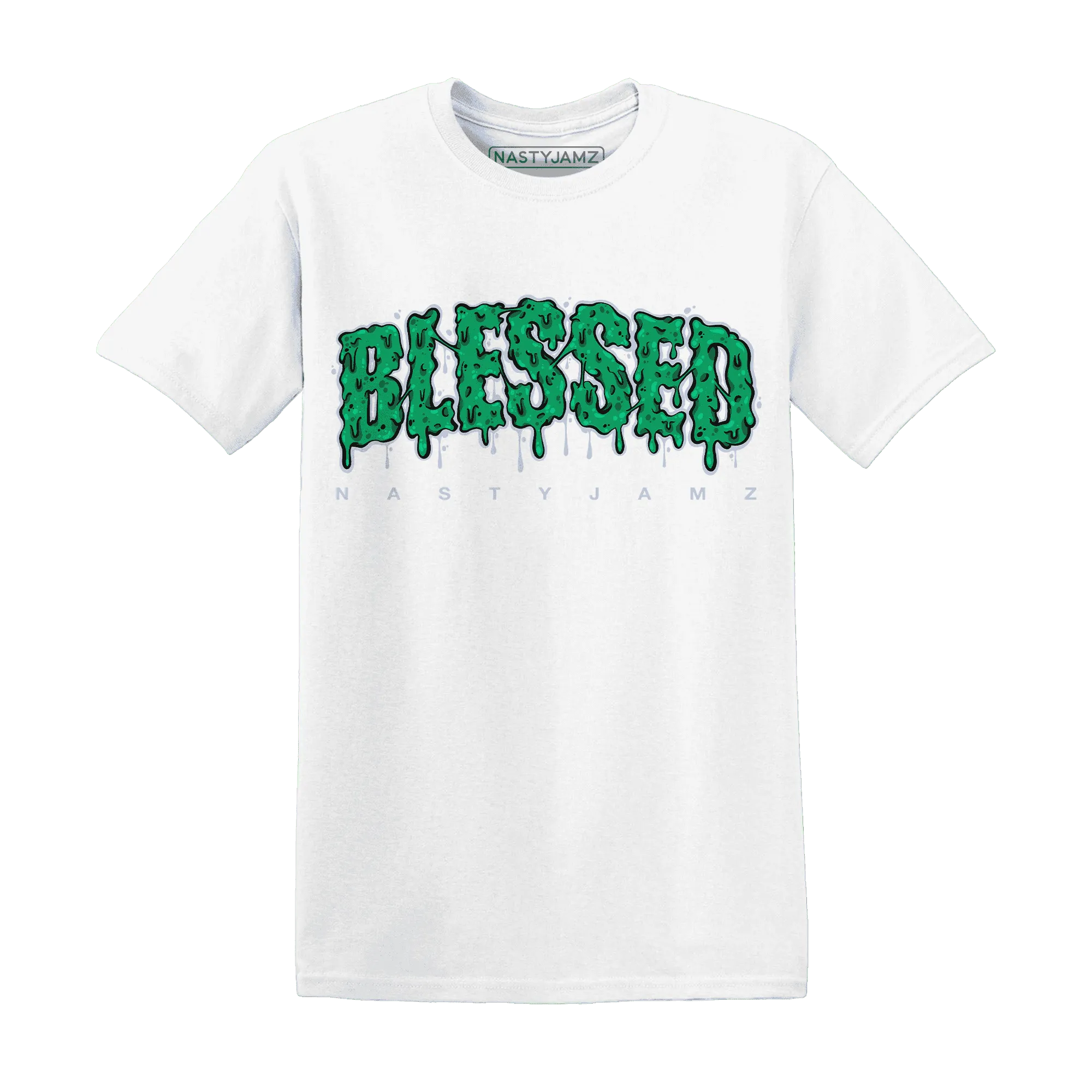 Lucky-Green-5s-T-Shirt-Match-Blessed-Text