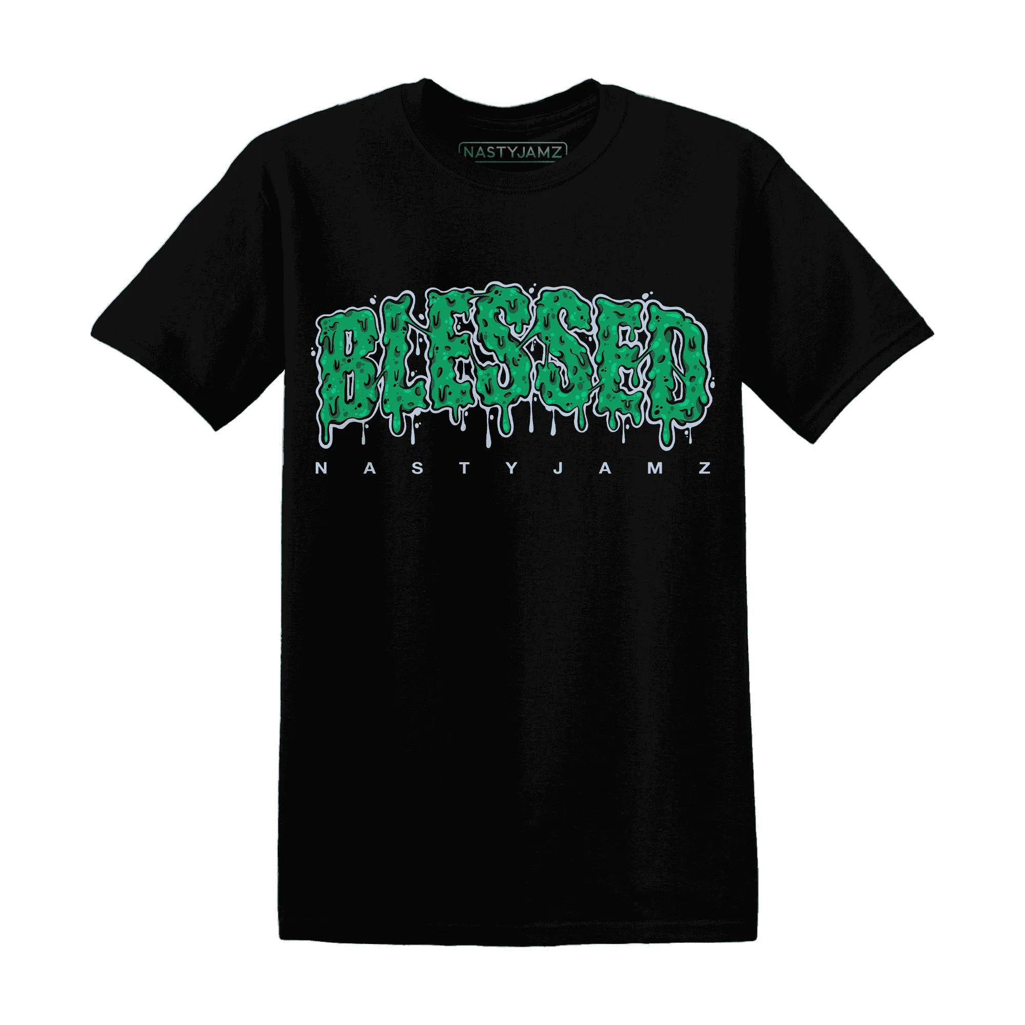 Lucky-Green-5s-T-Shirt-Match-Blessed-Text