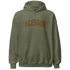 Olive 5s Hoodie Match Blessed Text - NastyJamz