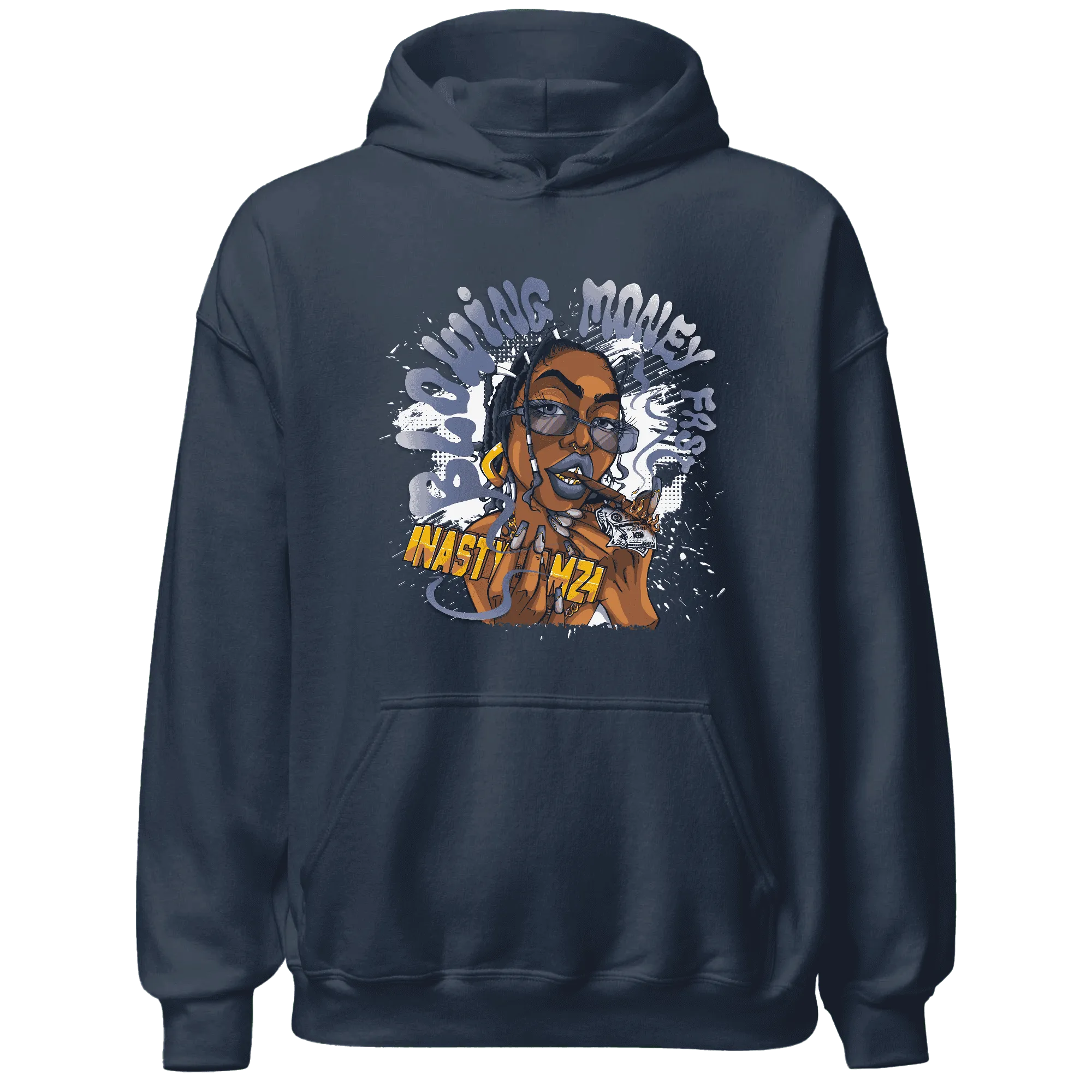 Low-Diffused-Blue-11s-Hoodie-Match-Blowing-Money-Fast-Girl