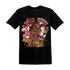 Black-Toe-Reimagined-Red-White-1s-NastyJamz-T-Shirt-Match-Blowing-Money-Fast-Girl