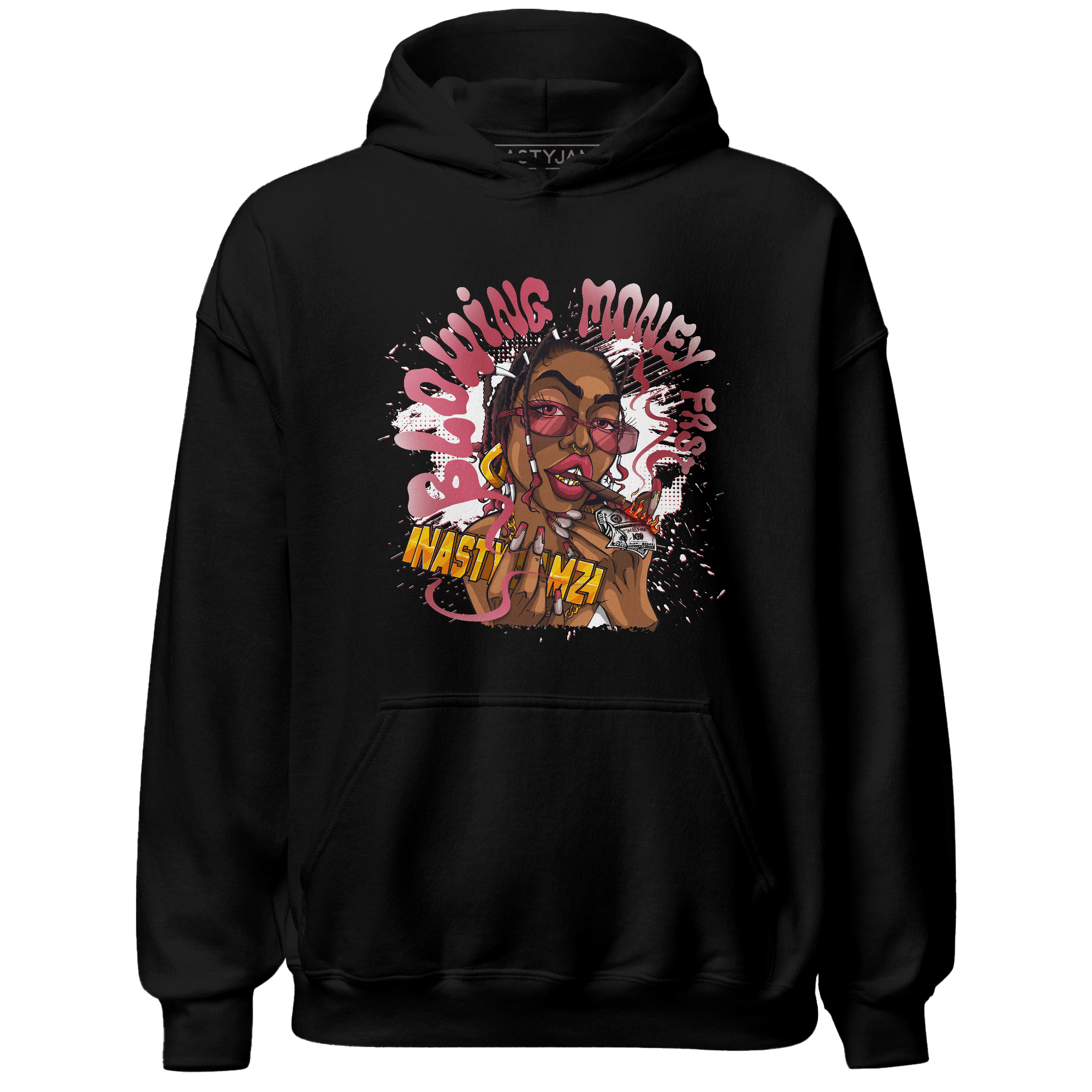 High 85 Metallic Burgundy 1s Hoodie Match Blowing Money Fast Girl - NastyJamz