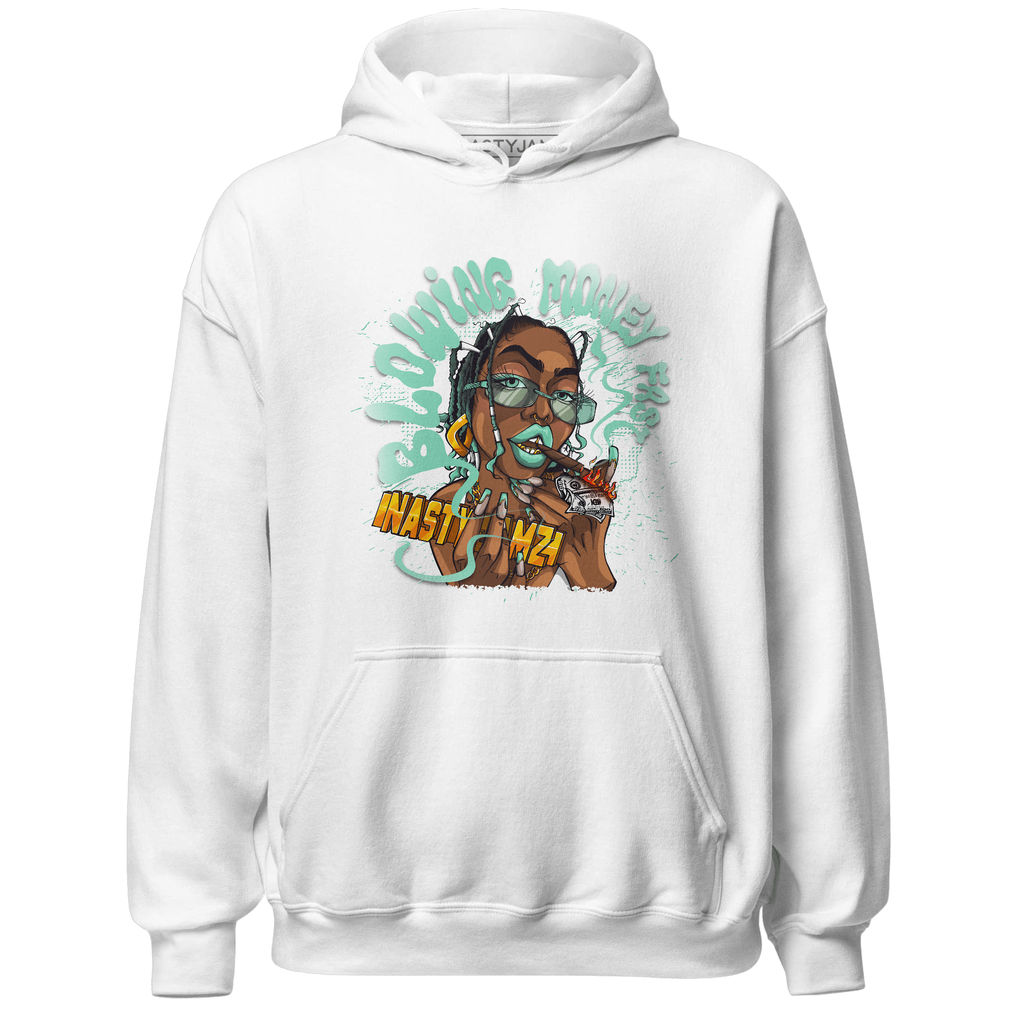 High OG Green Glow 1s Hoodie Match Blowing Money Fast Girl - NastyJamz