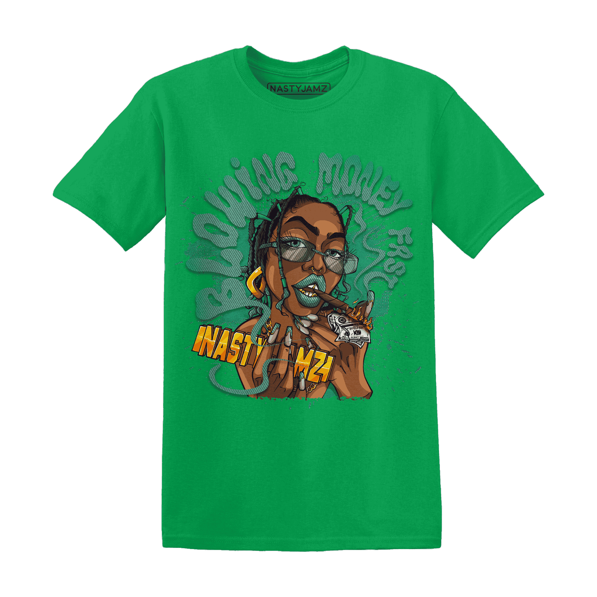 Nina CN Abney 3s T Shirt Match Blowing Money Fast Girl - NastyJamz