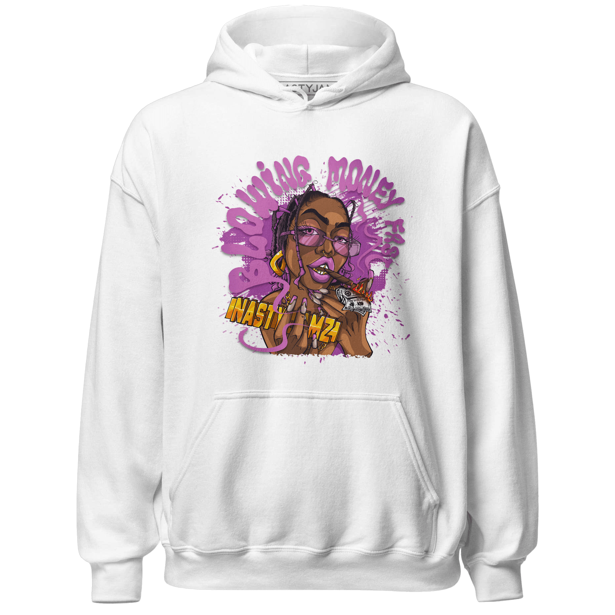 GS Hyper Violet 4s Hoodie Match Blowing Money Fast Girl - NastyJamz