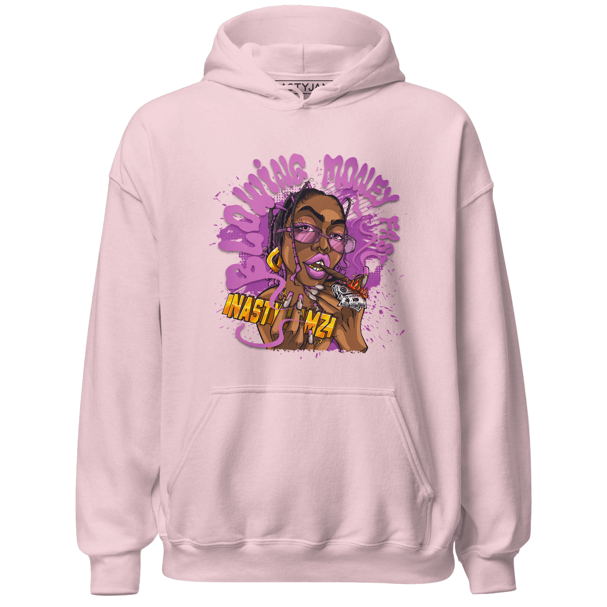 GS Hyper Violet 4s Hoodie Match Blowing Money Fast Girl - NastyJamz