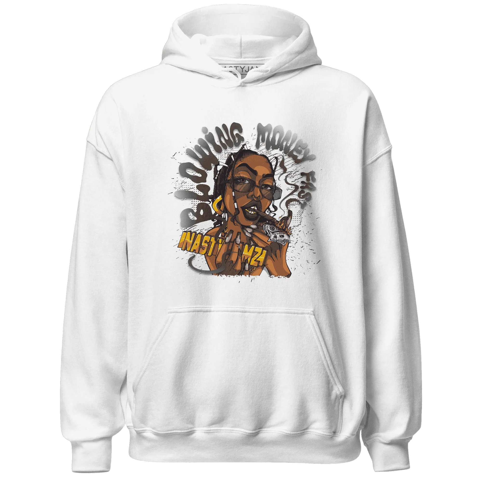 White-Thunder-4s-Hoodie-Match-Blowing-Money-Fast-Girl