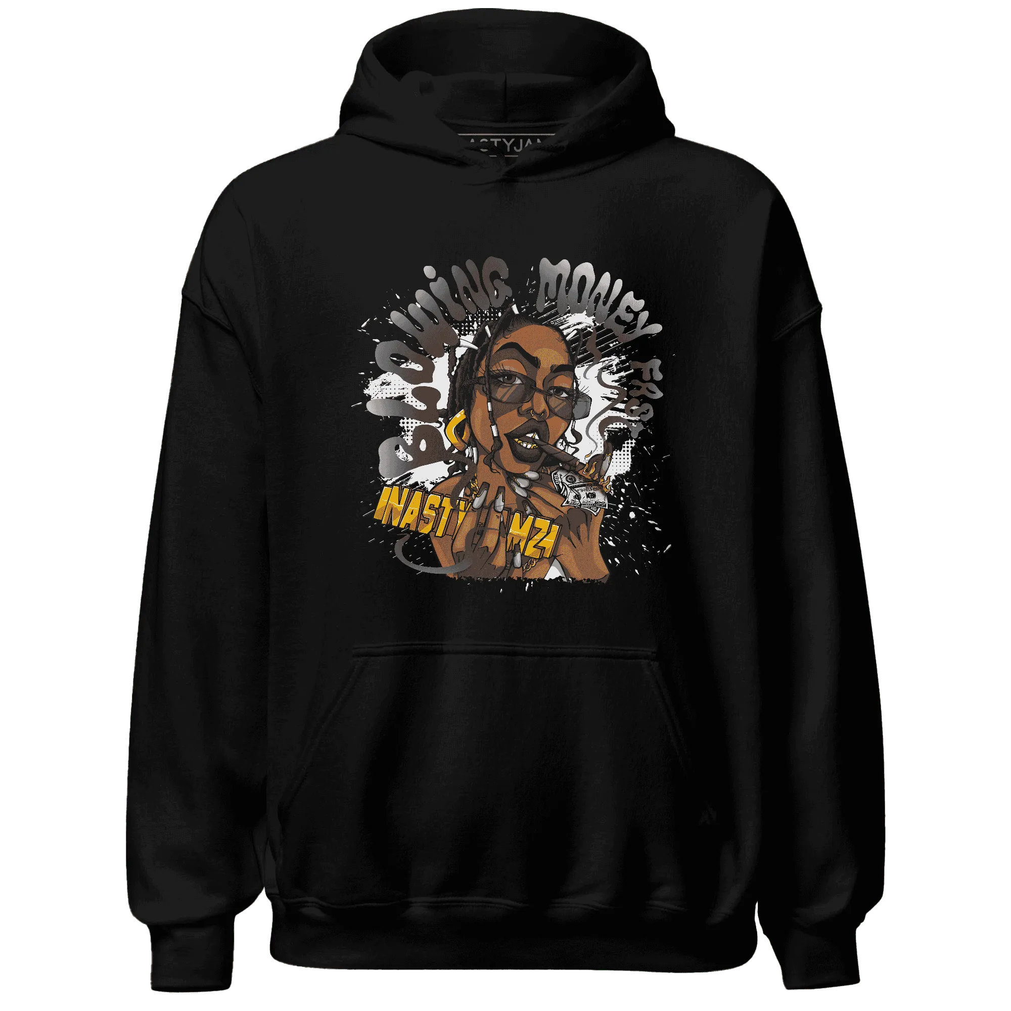 White-Thunder-4s-Hoodie-Match-Blowing-Money-Fast-Girl