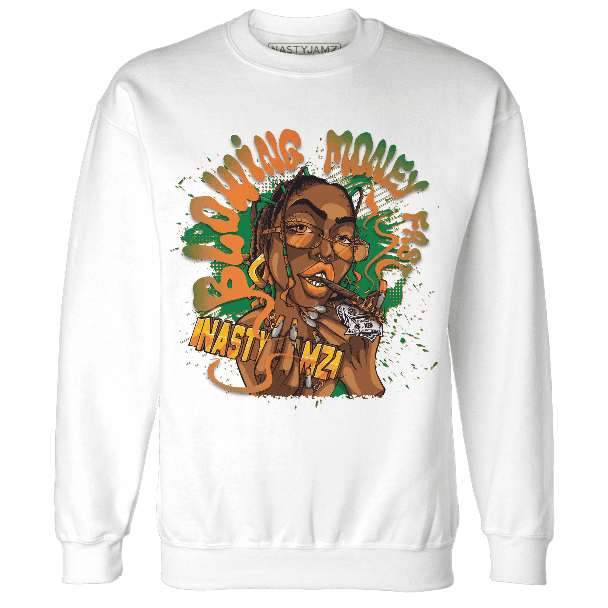 MAM Hurricanes 5s Sweatshirt Match Blowing Money Fast Girl - NastyJamz