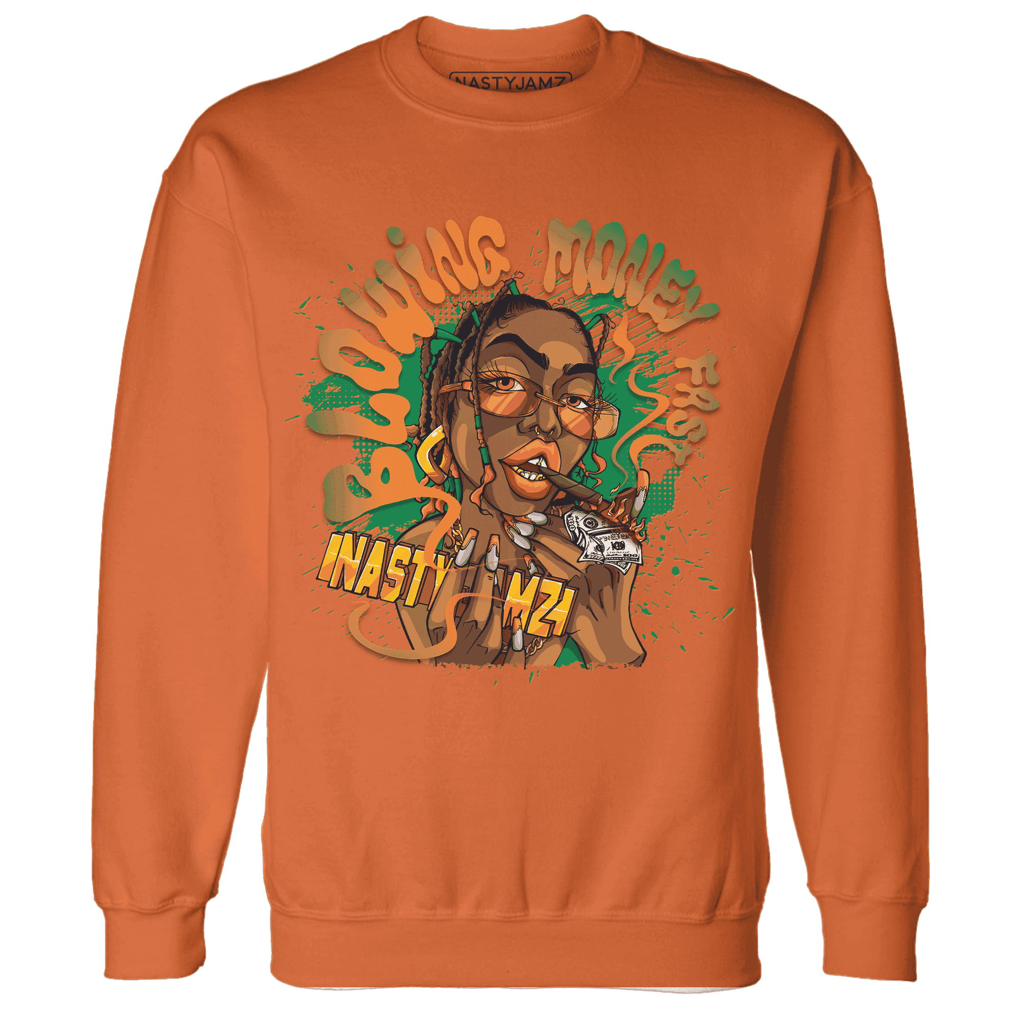 MAM Hurricanes 5s Sweatshirt Match Blowing Money Fast Girl - NastyJamz
