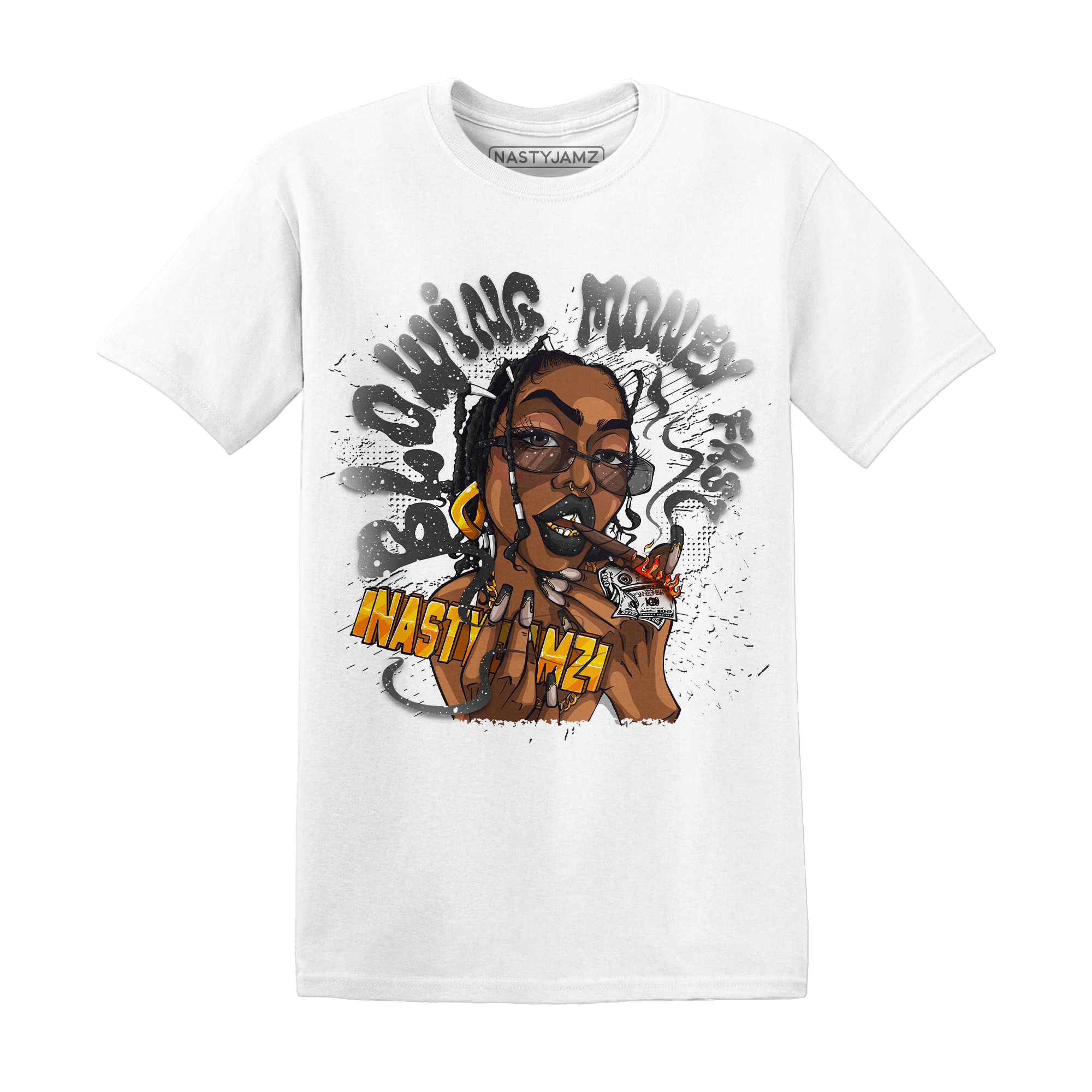 Reverse Oreo 6s T Shirt Match Blowing Money Fast Girl - NastyJamz