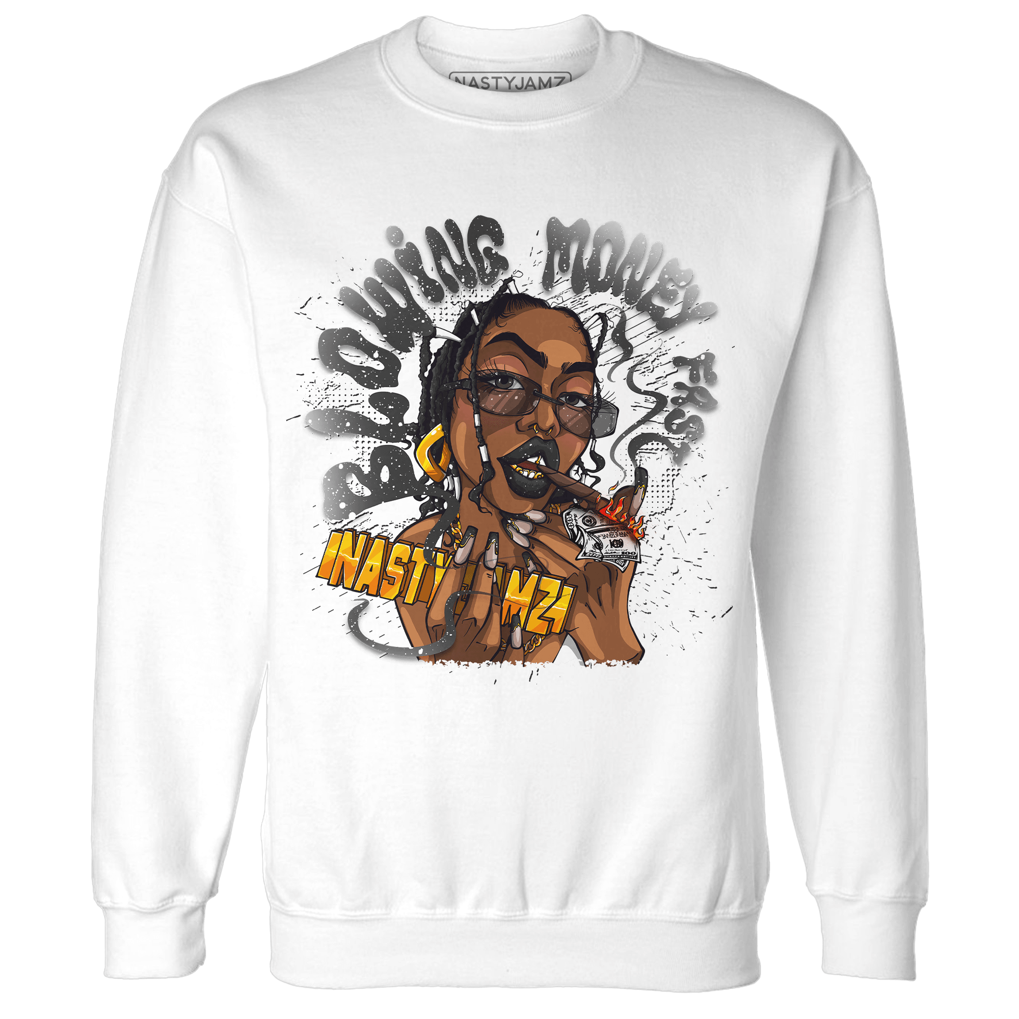 Reverse Oreo 6s Sweatshirt Match Blowing Money Fast Girl - NastyJamz