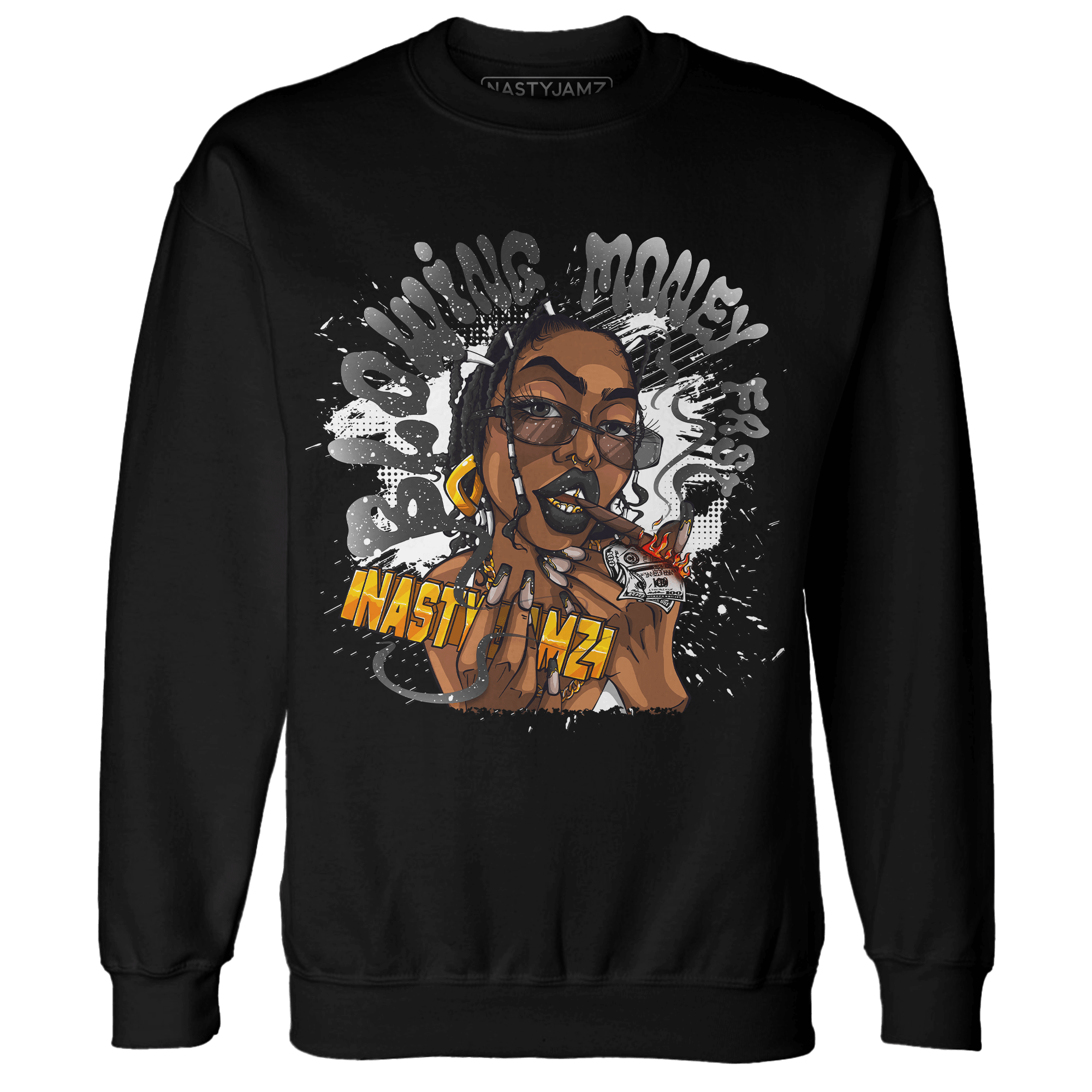 Reverse Oreo 6s Sweatshirt Match Blowing Money Fast Girl - NastyJamz