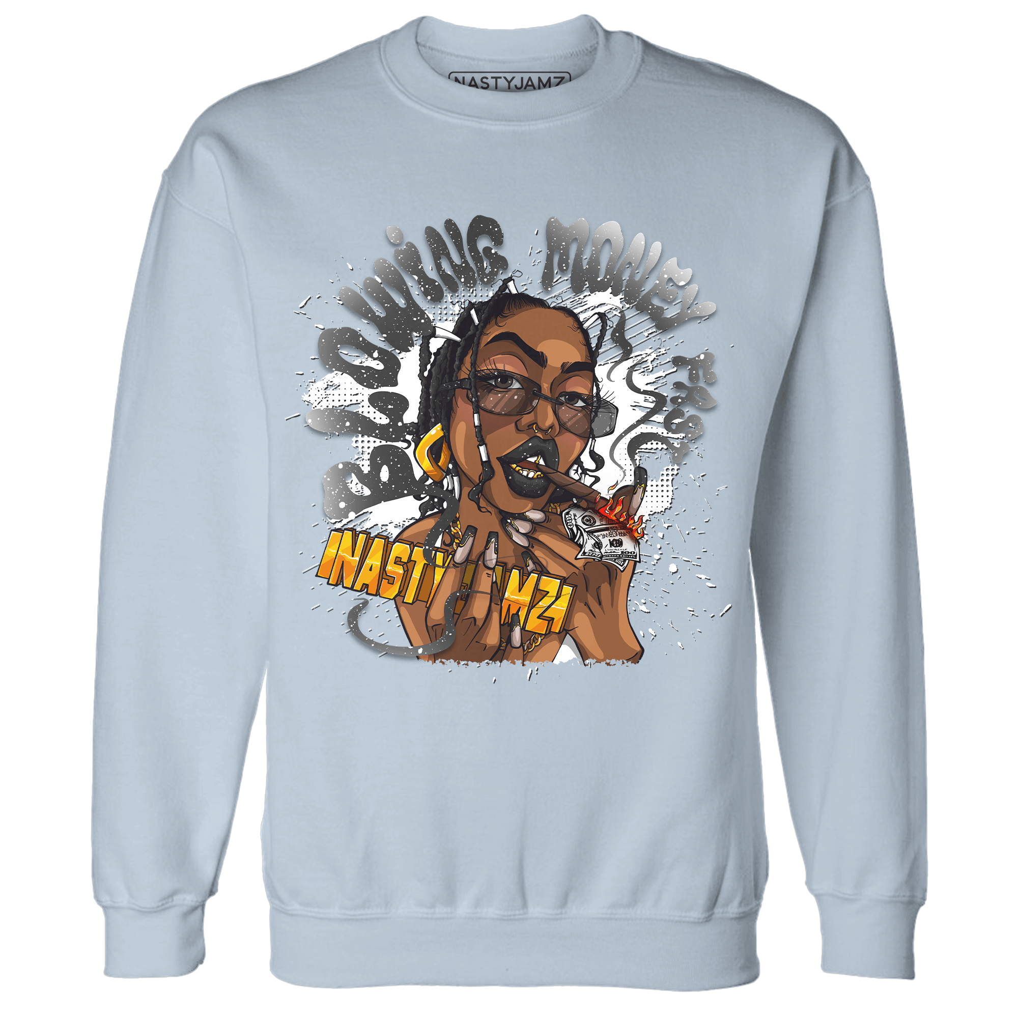 Reverse Oreo 6s Sweatshirt Match Blowing Money Fast Girl - NastyJamz