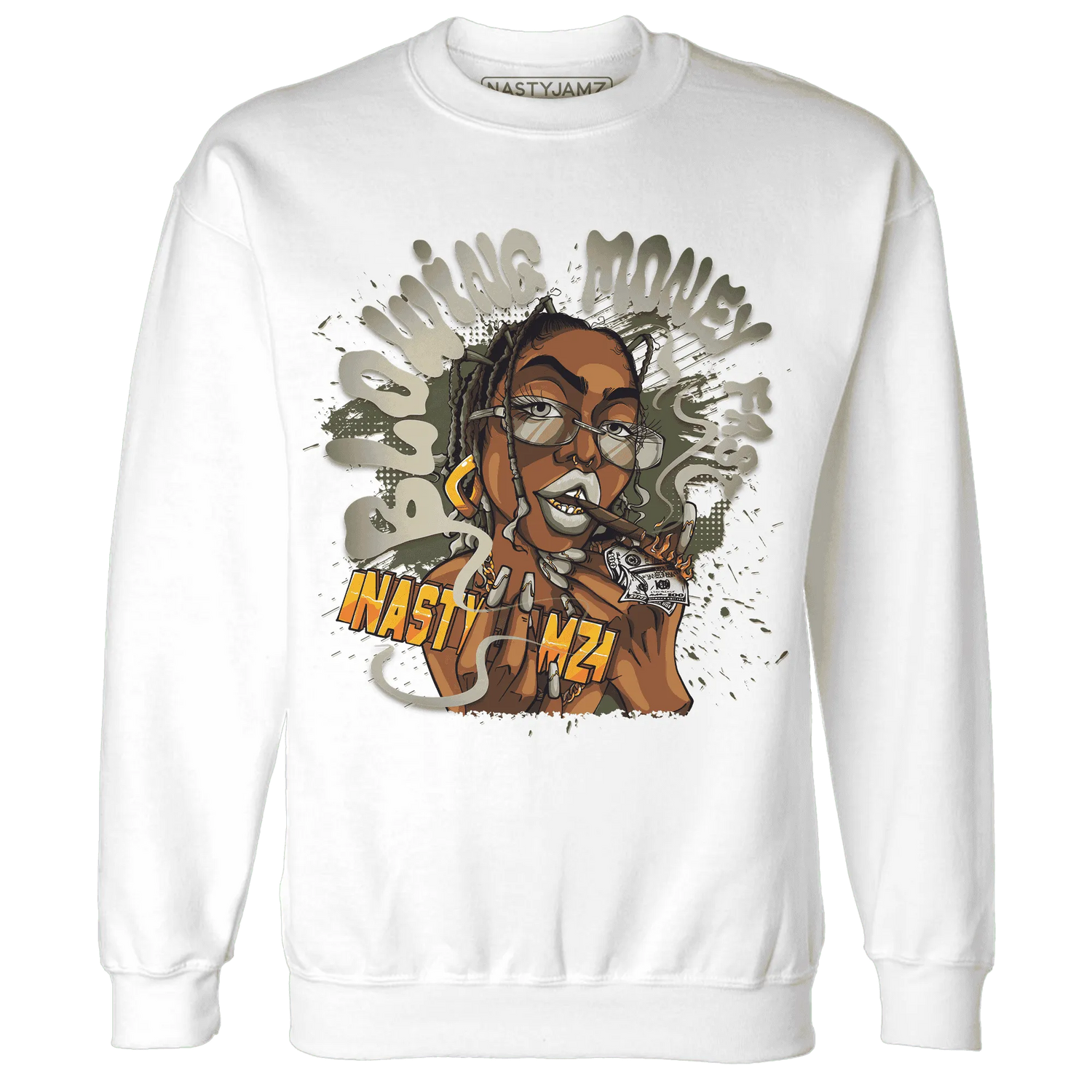 AM-1-Essential-Premium-NastyJamz-Sweatshirt-Match-Blowing-Money-Fast-Girl