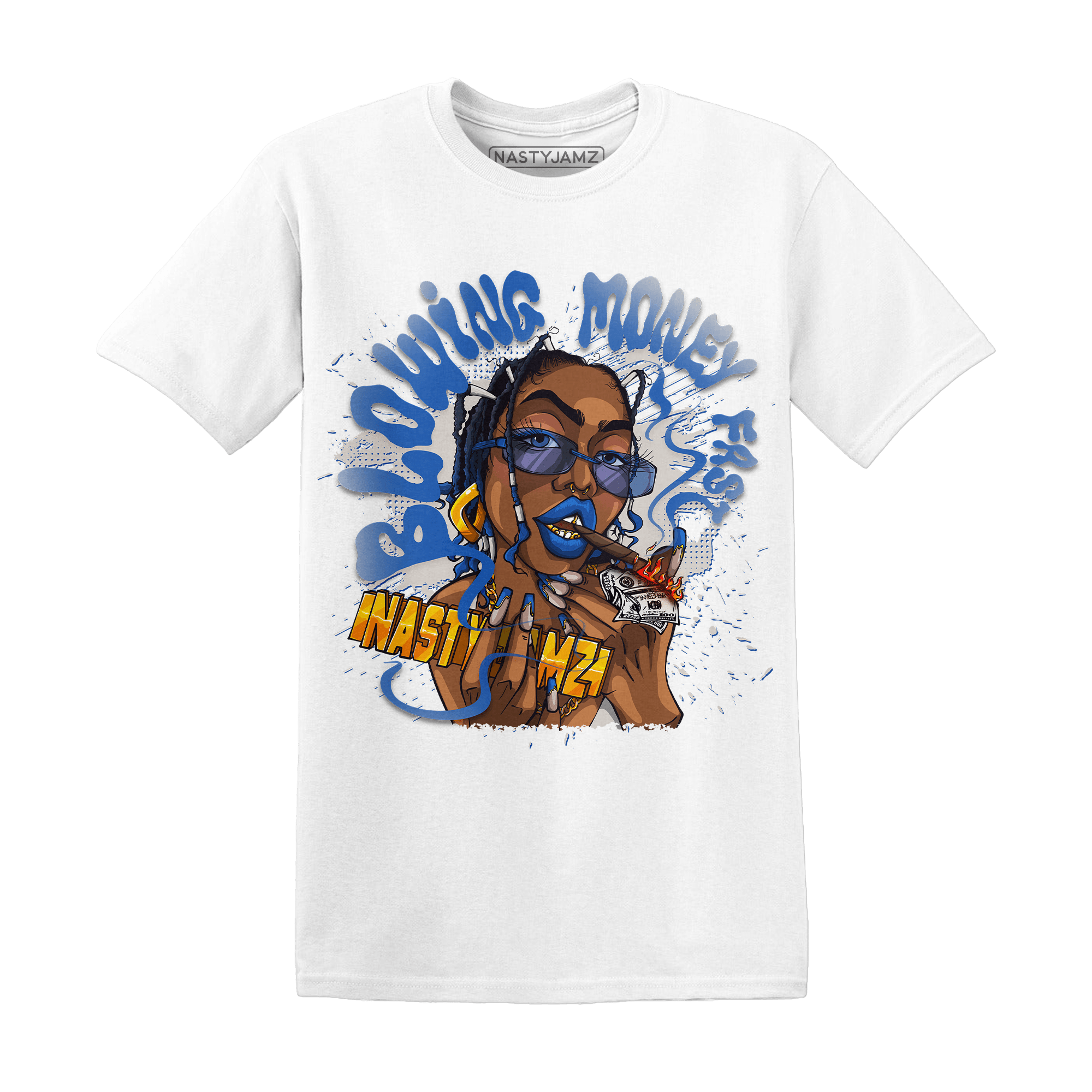 Air Max 1 86 Royal T Shirt Match Blowing Money Fast Girl - NastyJamz