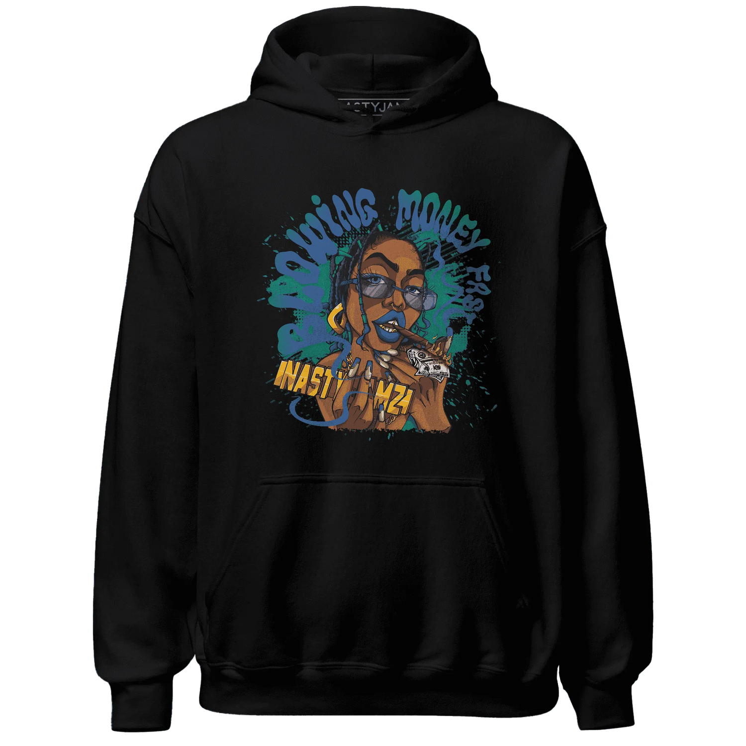 Dunk-Hyper-Royal-Malachite-NastyJamz-Hoodie-Match-Blowing-Money-Fast-Girl