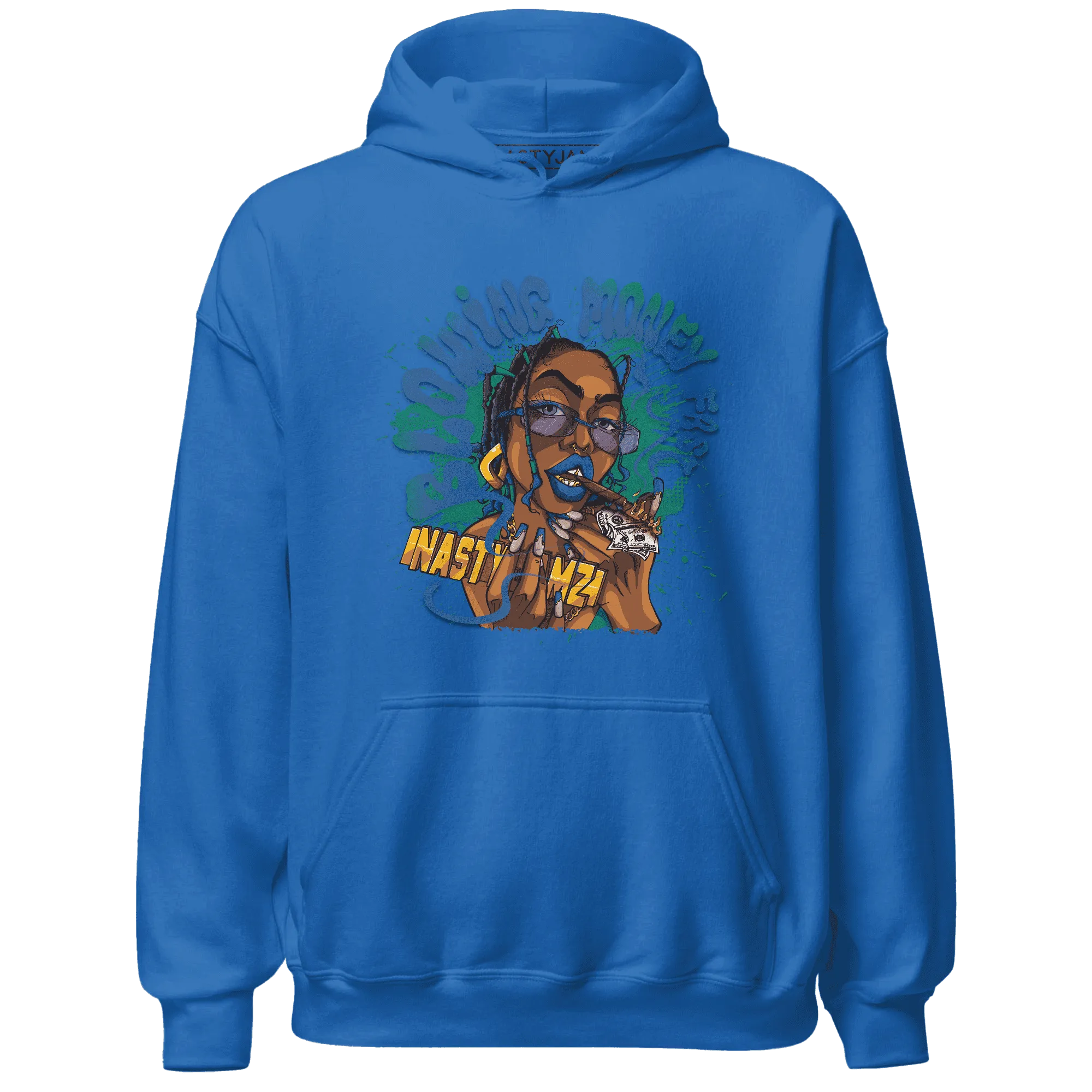 Dunk-Hyper-Royal-Malachite-NastyJamz-Hoodie-Match-Blowing-Money-Fast-Girl