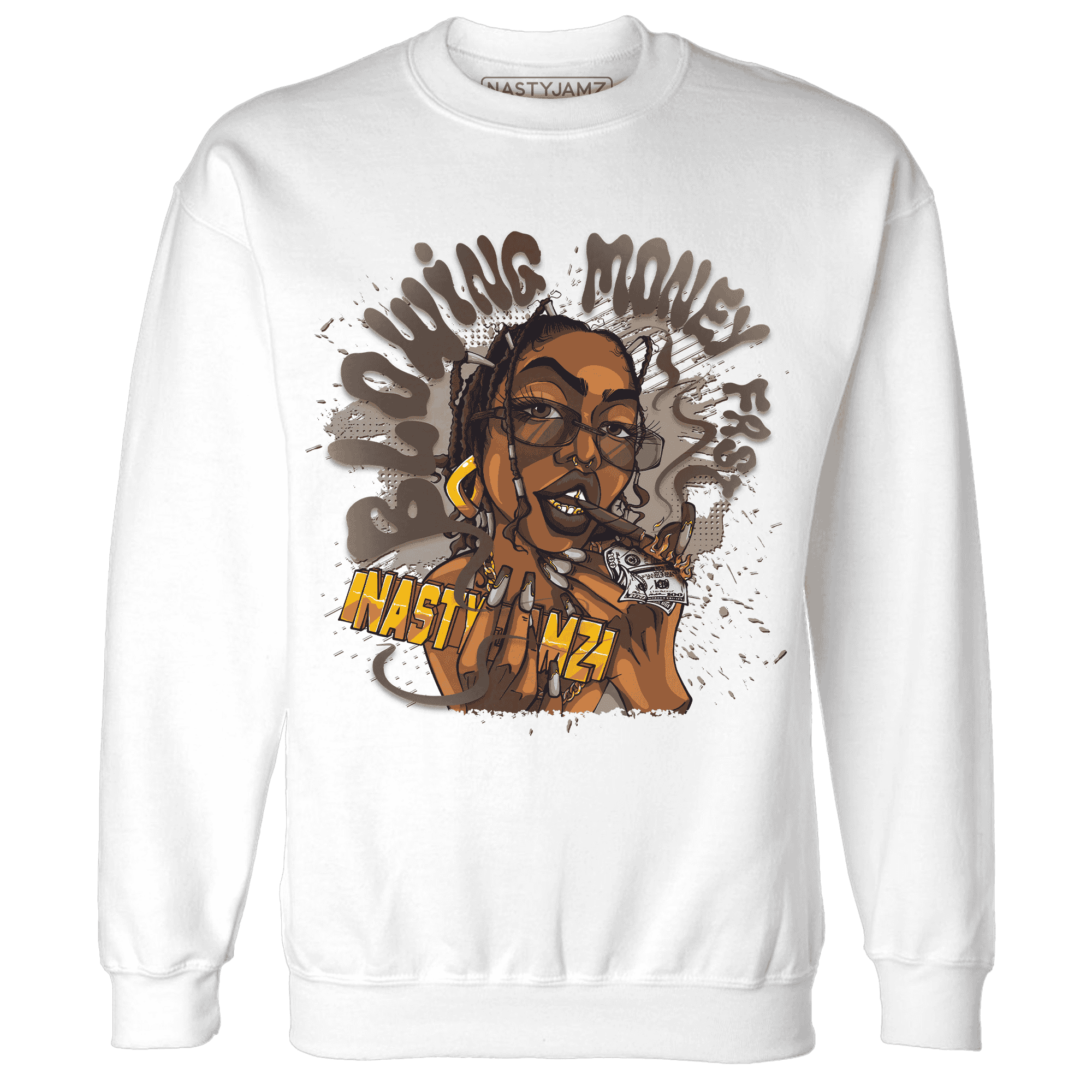 Dunk Low Baroque Brown Sweatshirt Match Blowing Money Fast Girl - NastyJamz