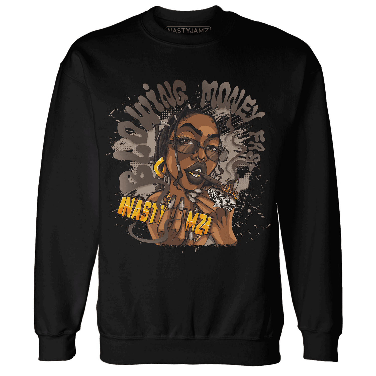 Dunk Low Baroque Brown Sweatshirt Match Blowing Money Fast Girl - NastyJamz