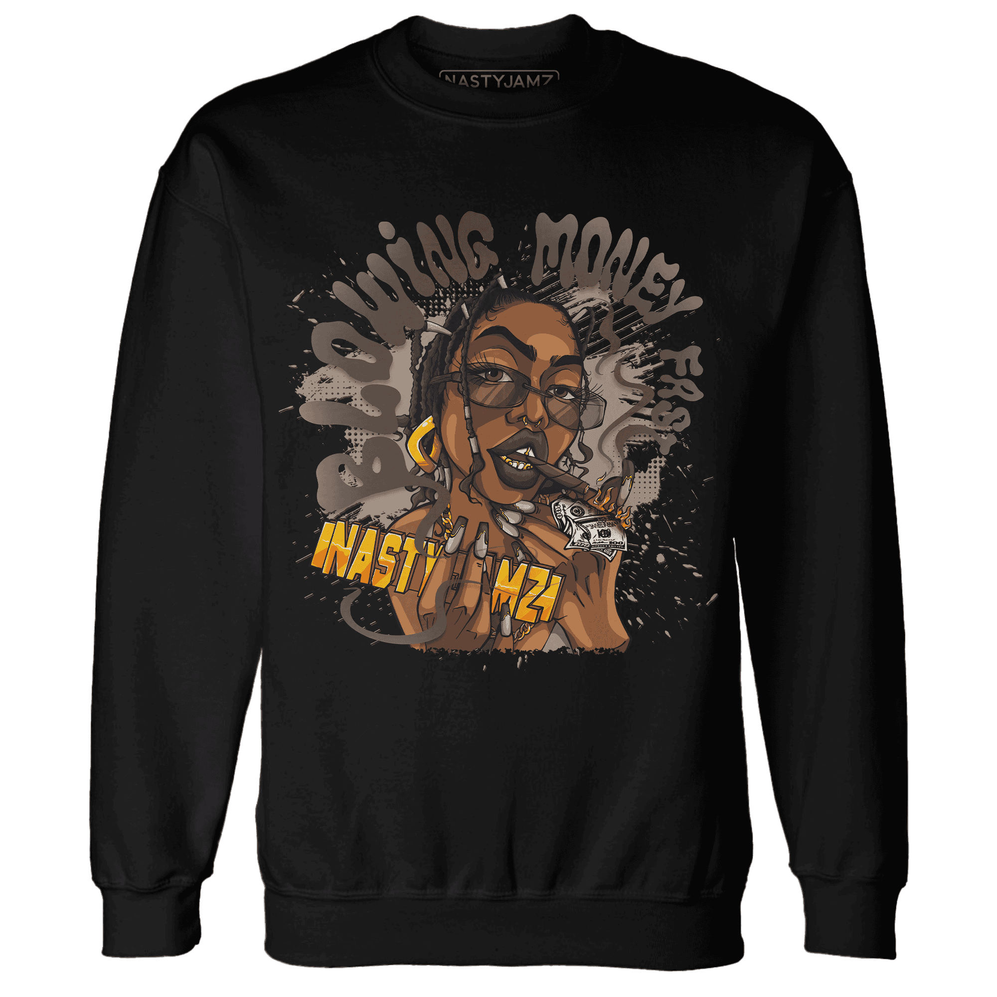 Dunk Low Baroque Brown Sweatshirt Match Blowing Money Fast Girl - NastyJamz