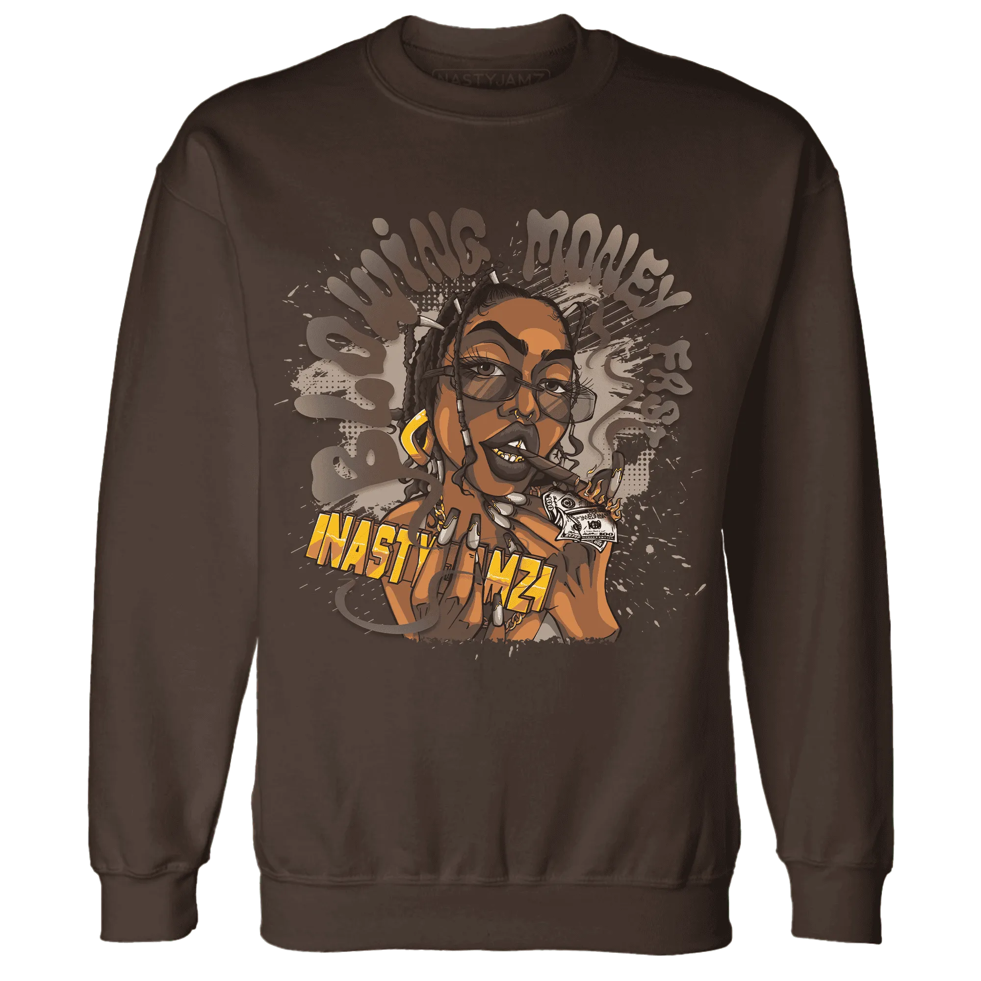 Dunk Low Baroque Brown Sweatshirt Match Blowing Money Fast Girl - NastyJamz