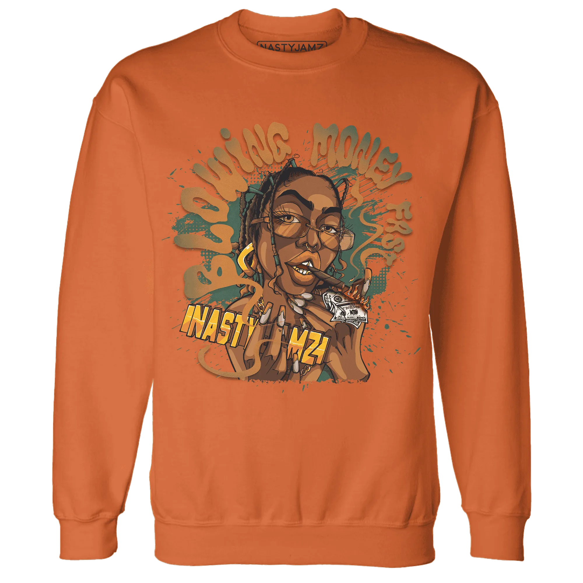 Dunk-Low-Ceramic-NastyJamz-Sweatshirt-Match-Blowing-Money-Fast-Girl