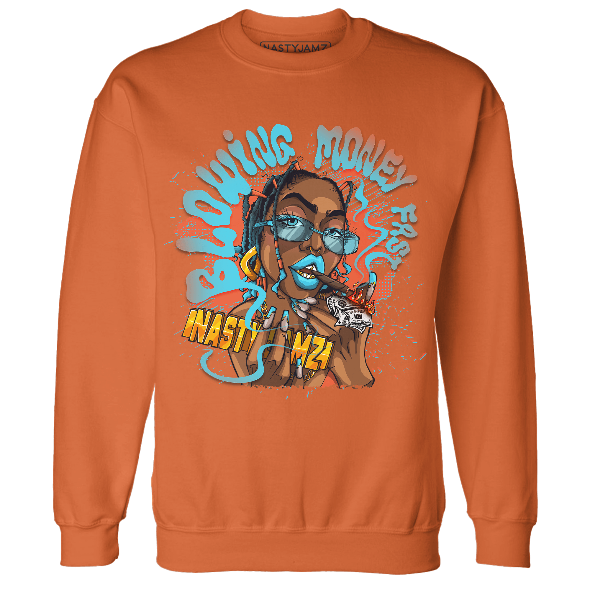Dunk Low Dolphins Sweatshirt Match Blowing Money Fast Girl - NastyJamz