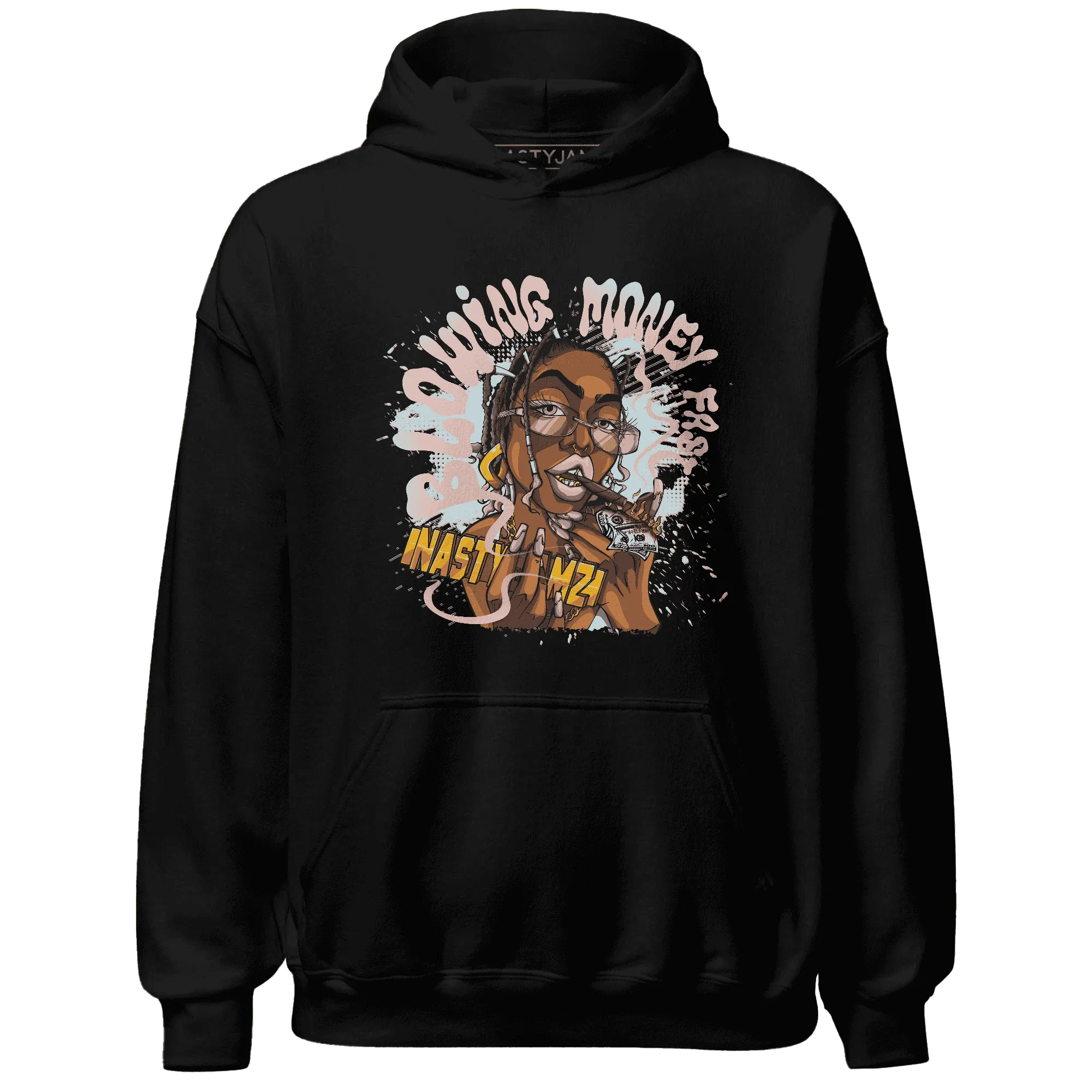 Dunk-Low-Glacier-Blue-Arctic-Orange-NastyJamz-Hoodie-Match-Blowing-Money-Fast-Girl