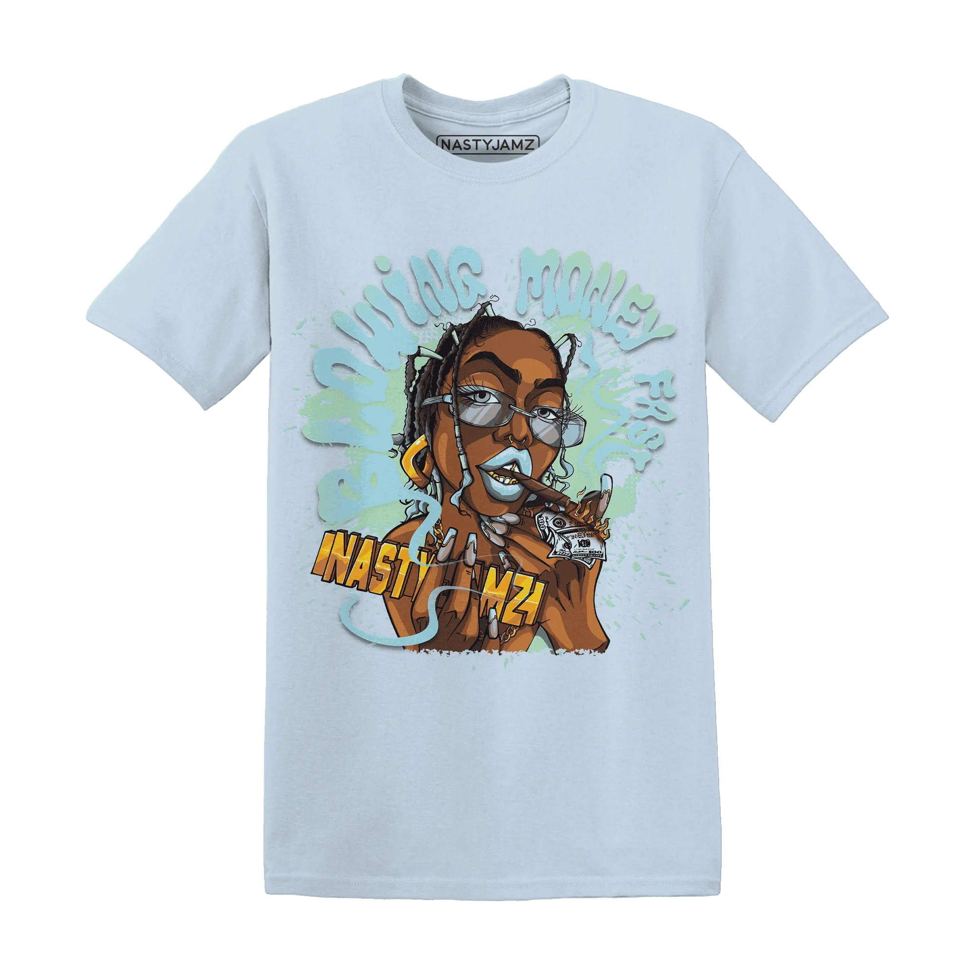 Dunk-Verdy-Visty-NastyJamz-T-Shirt-Match-Blowing-Money-Fast-Girl