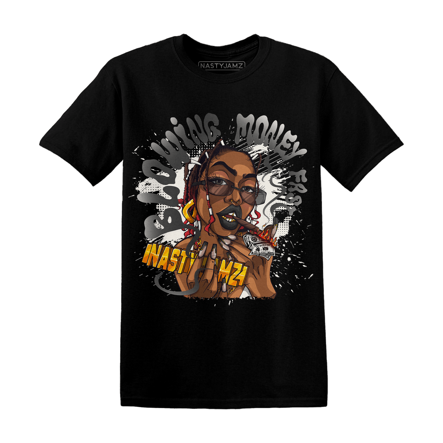 Jumman Jack Universityy Red T Shirt Match Blowing Money Fast Girl - NastyJamz