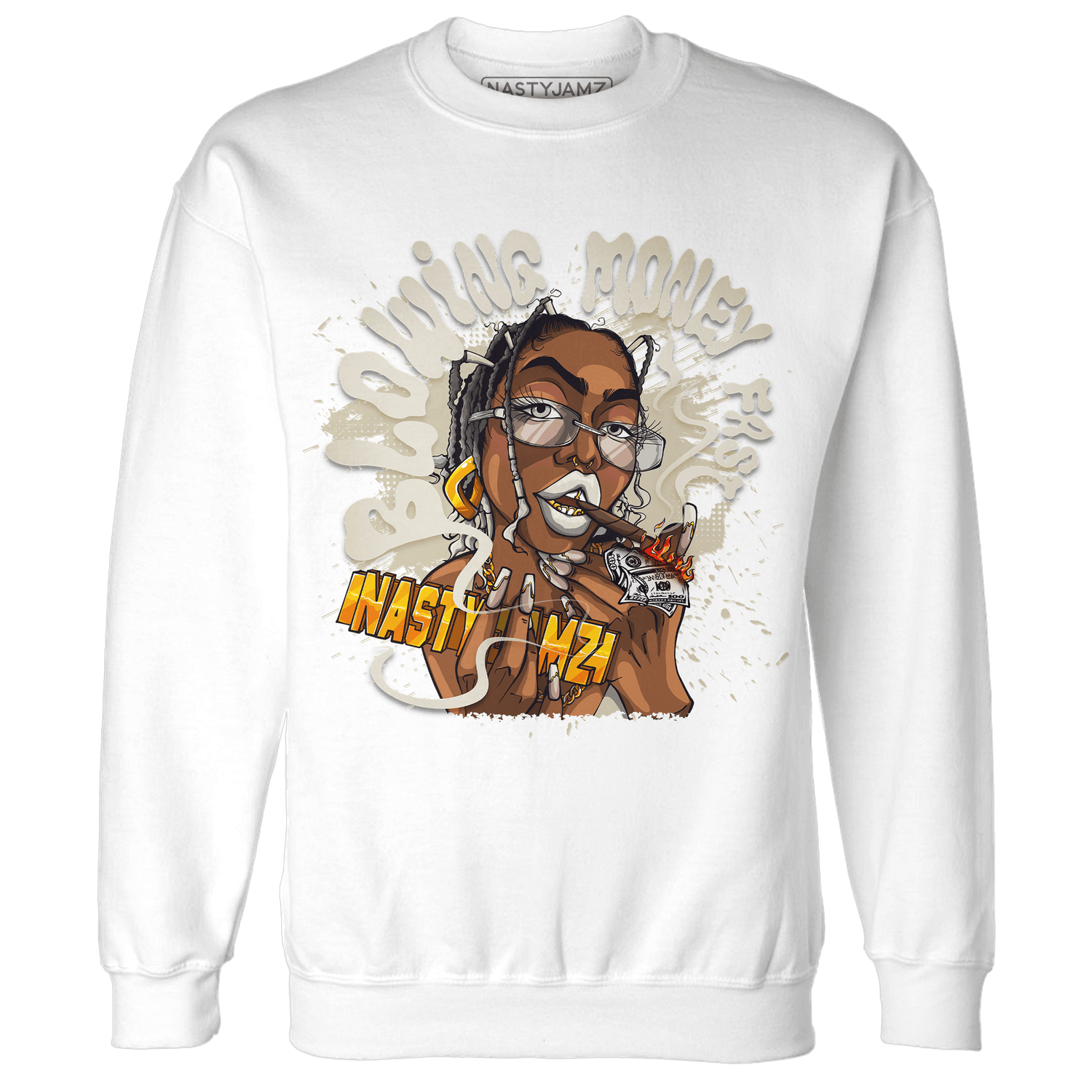 Gratitude 11s Sweatshirt Match Blowing Money Fast Girl - NastyJamz