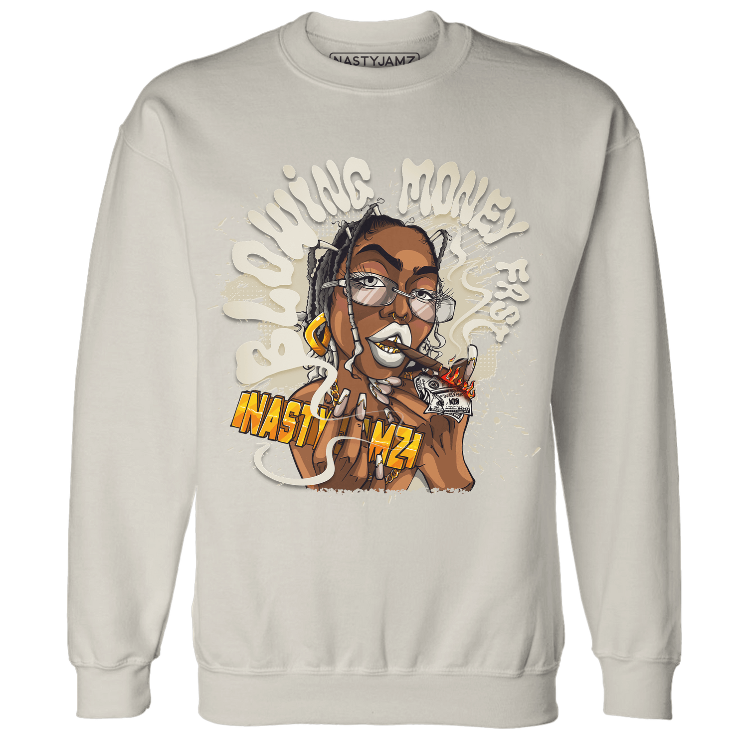 Gratitude 11s Sweatshirt Match Blowing Money Fast Girl - NastyJamz