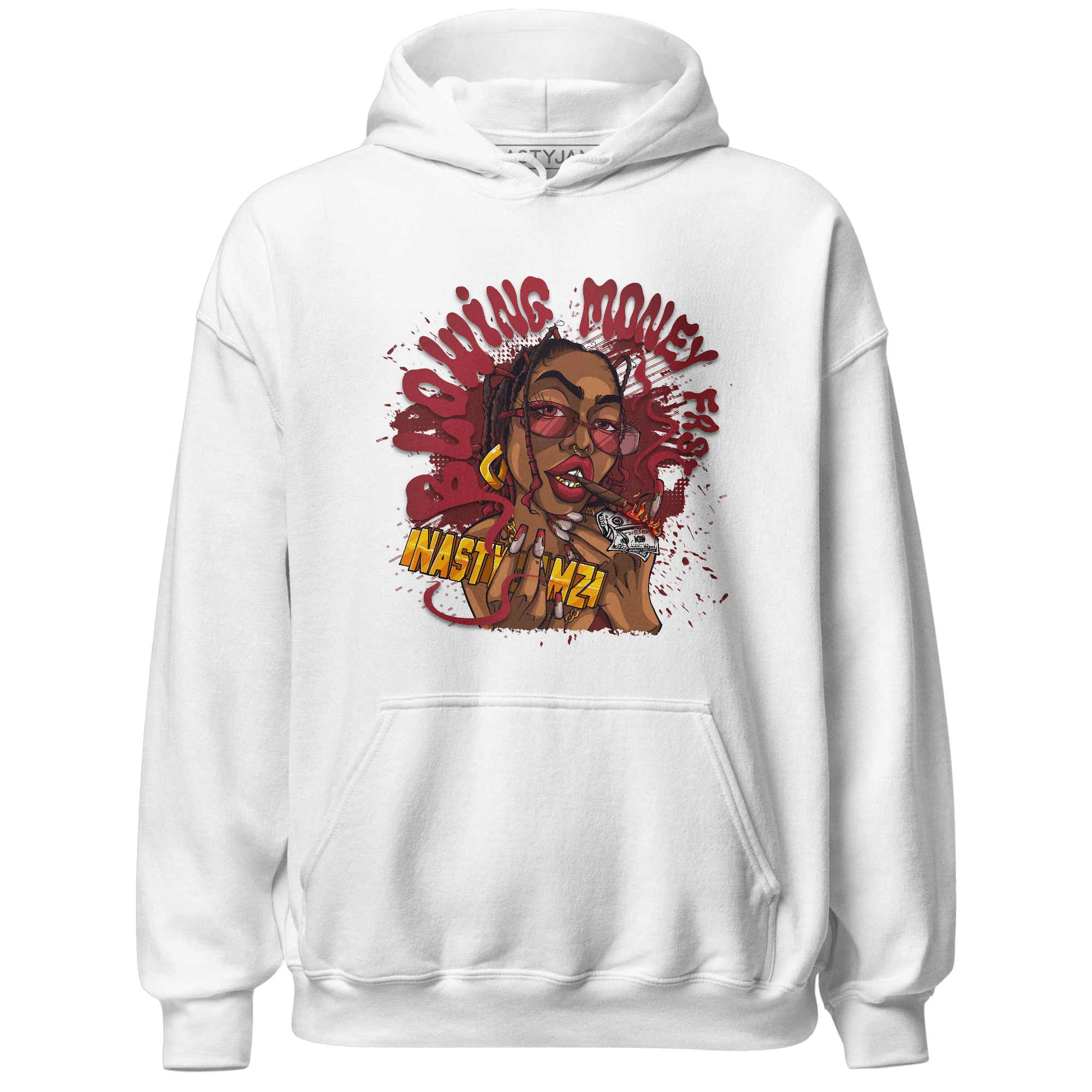 Cherry 12s Hoodie Match Blowing Money Fast Girl - NastyJamz