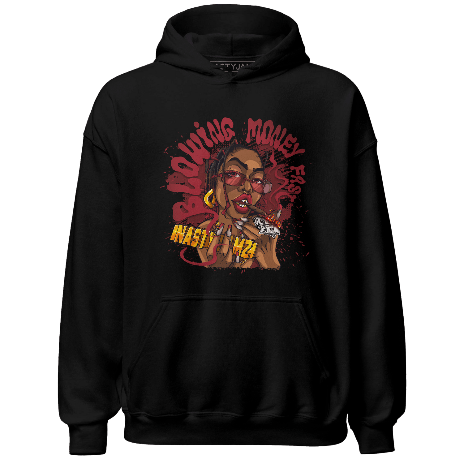 Cherry 12s Hoodie Match Blowing Money Fast Girl - NastyJamz