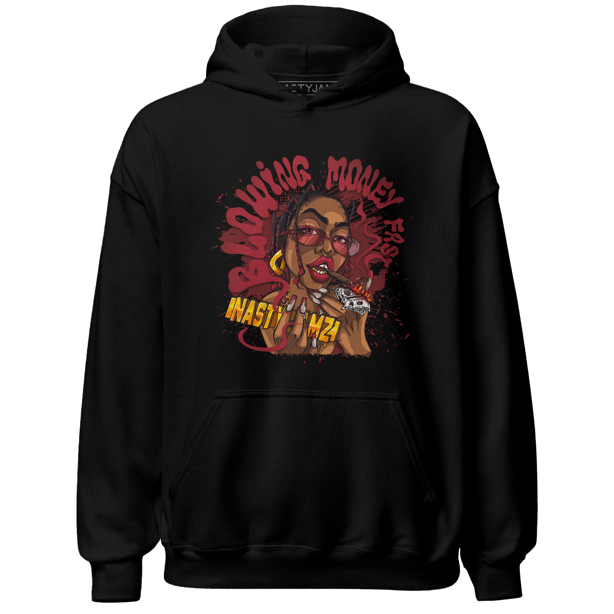 Cherry 12s Hoodie Match Blowing Money Fast Girl - NastyJamz