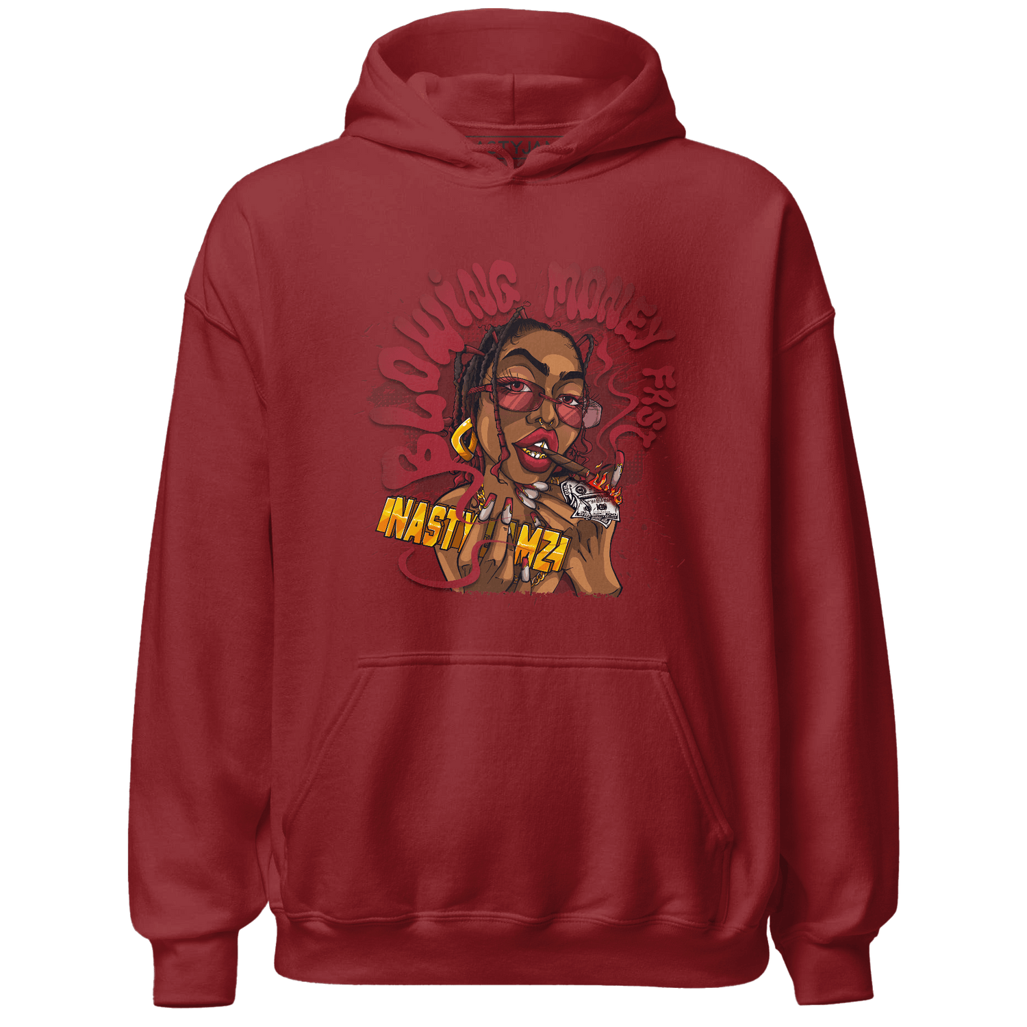 Cherry 12s Hoodie Match Blowing Money Fast Girl - NastyJamz