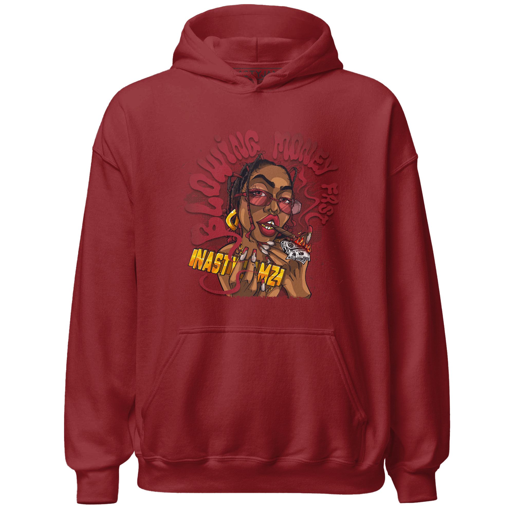 Cherry 12s Hoodie Match Blowing Money Fast Girl - NastyJamz
