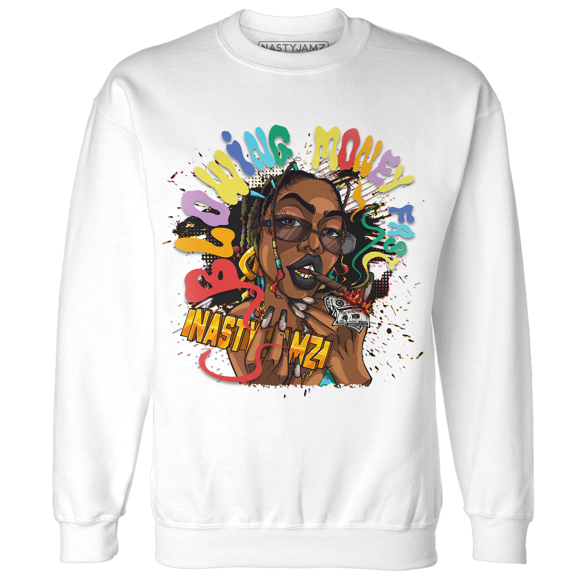 Mid GS Six Championships 1s Sweatshirt Match Blowing Money Fast Girl - NastyJamz
