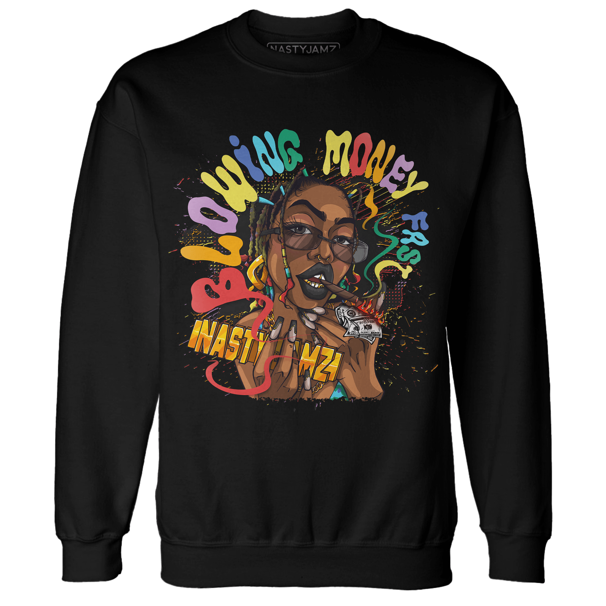 Mid GS Six Championships 1s Sweatshirt Match Blowing Money Fast Girl - NastyJamz