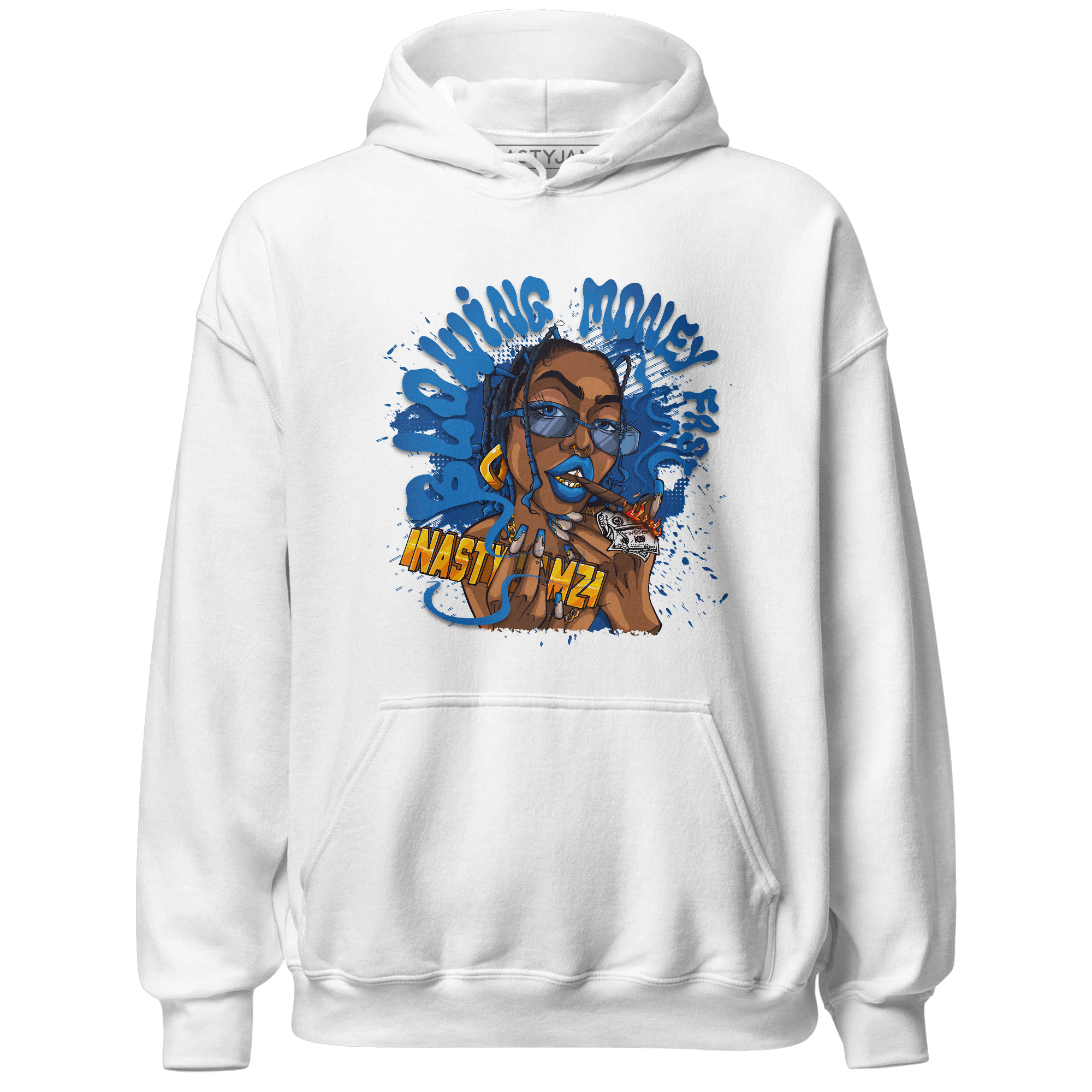 Royal Reimagined 1s Hoodie Match Blowing Money Fast Girl - NastyJamz