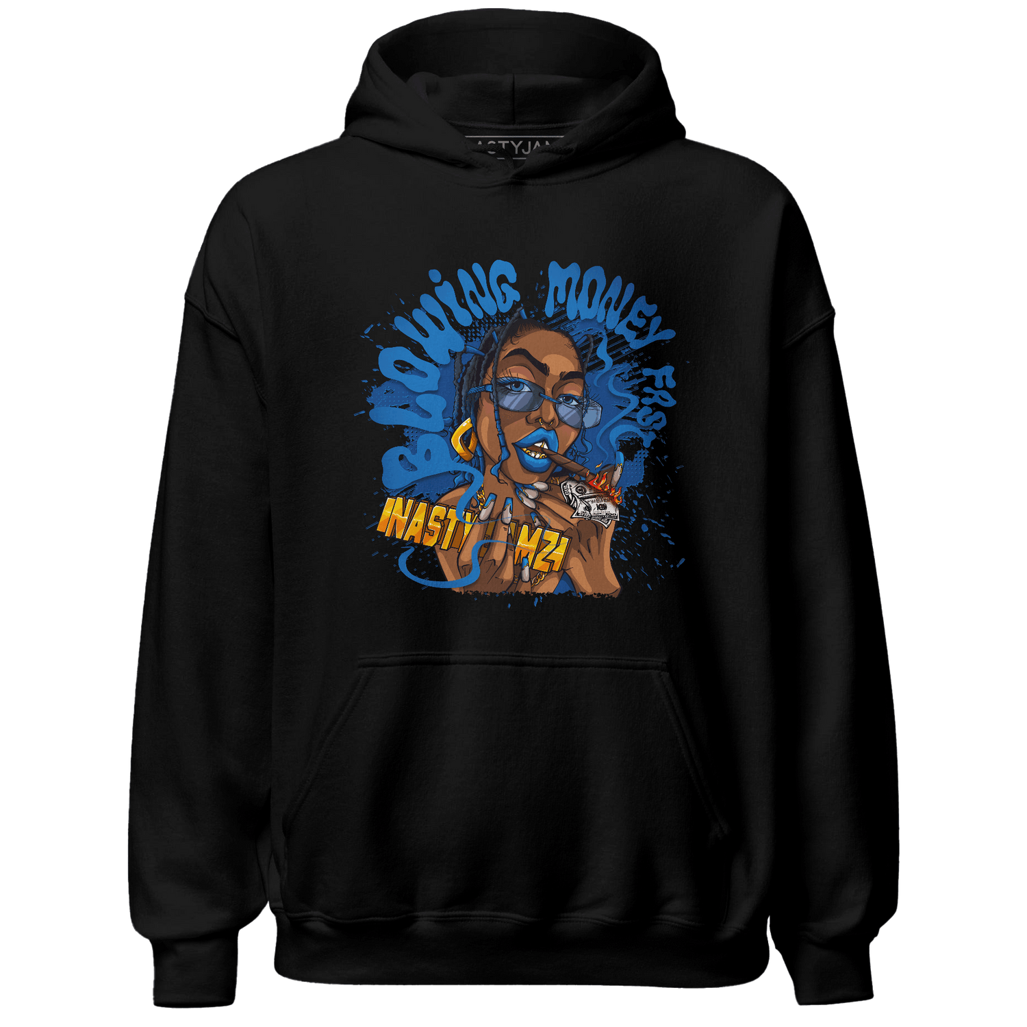Royal Reimagined 1s Hoodie Match Blowing Money Fast Girl - NastyJamz